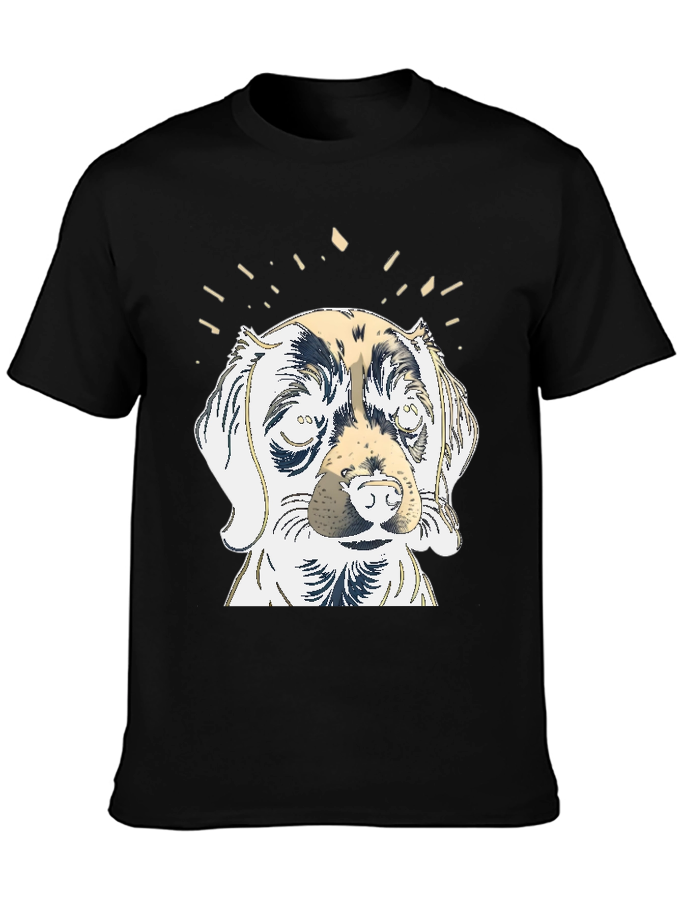 Black Dog Graphic Tee - Men's Black T-Shirt view 3