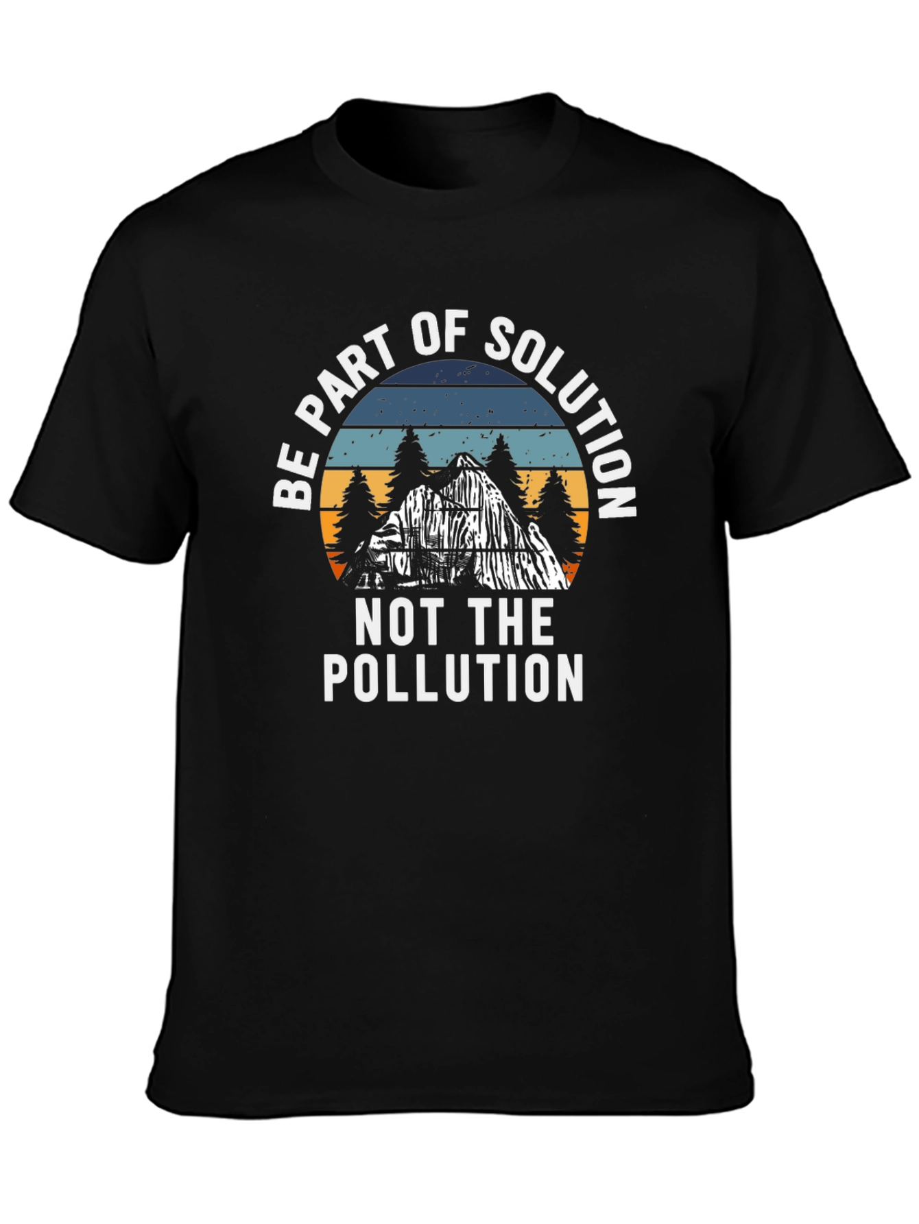 Black Eco-Friendly T-Shirt: Be Part of the Solution view 3