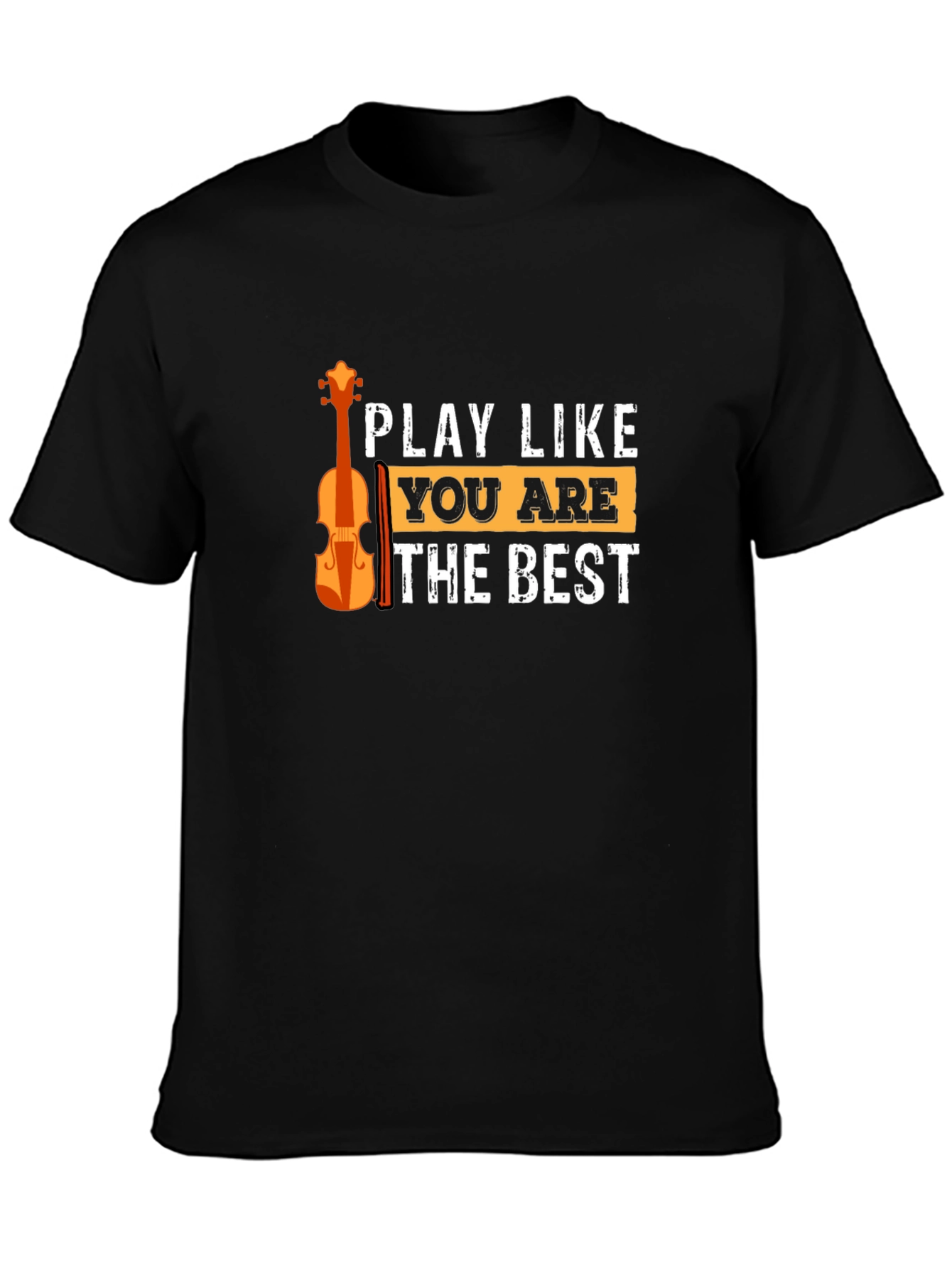 Black Play Like You Are The Best T-Shirt view 3