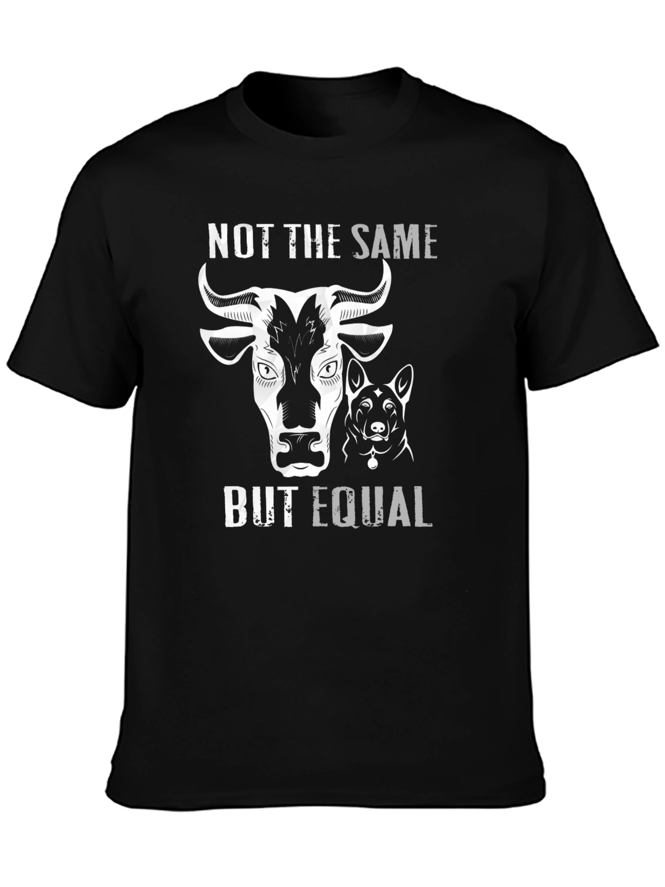 Black Not the Same But Equal Graphic T-Shirt view 3