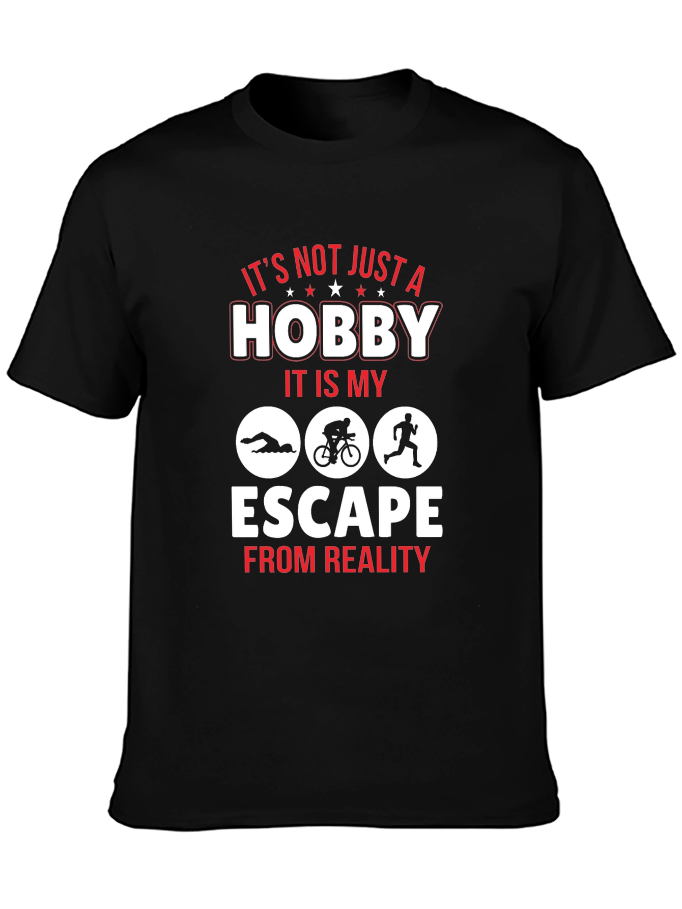 Black Triathlon Escape T-Shirt view 3