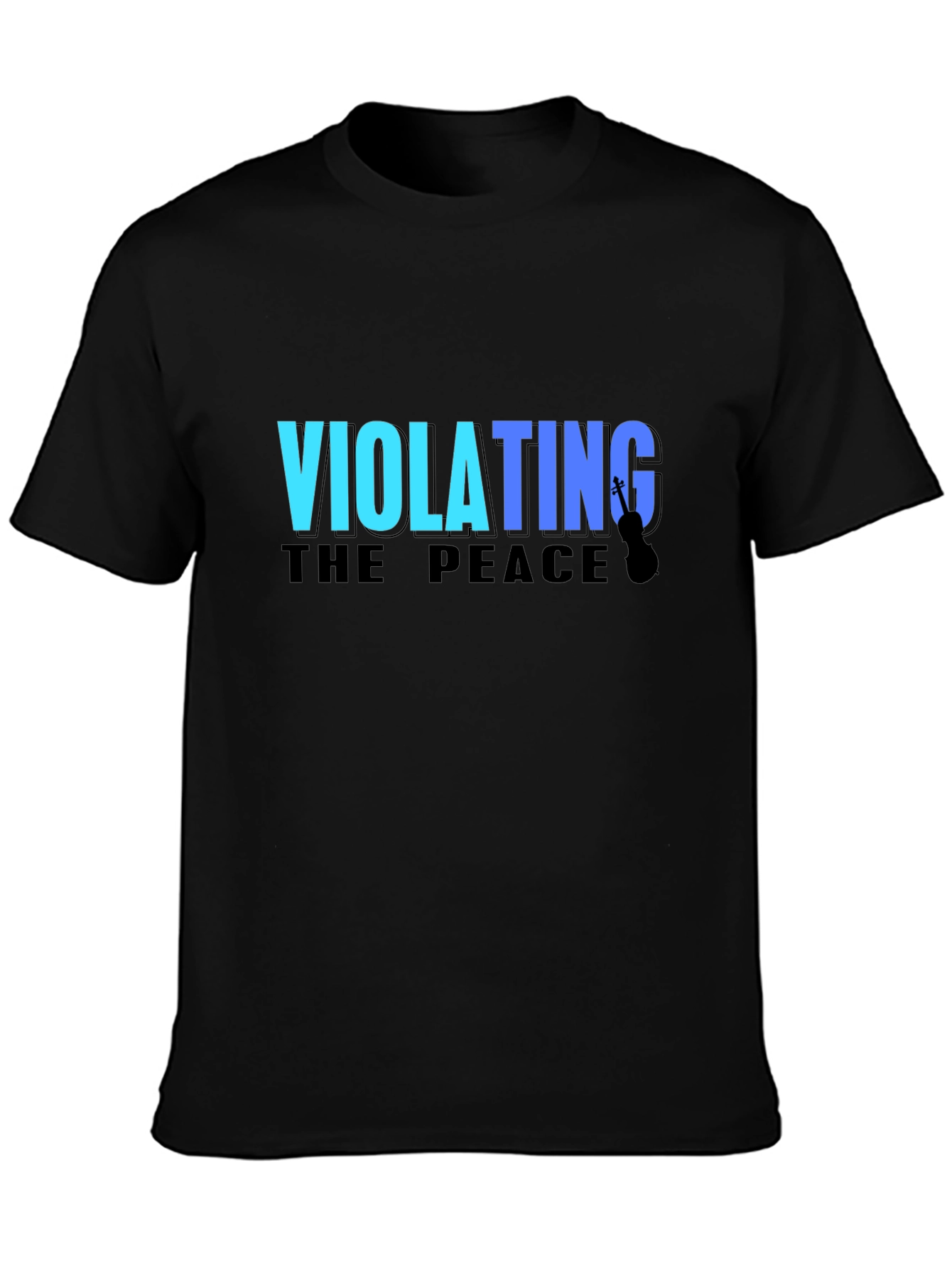 Black Violating The Peace Black T-Shirt view 3