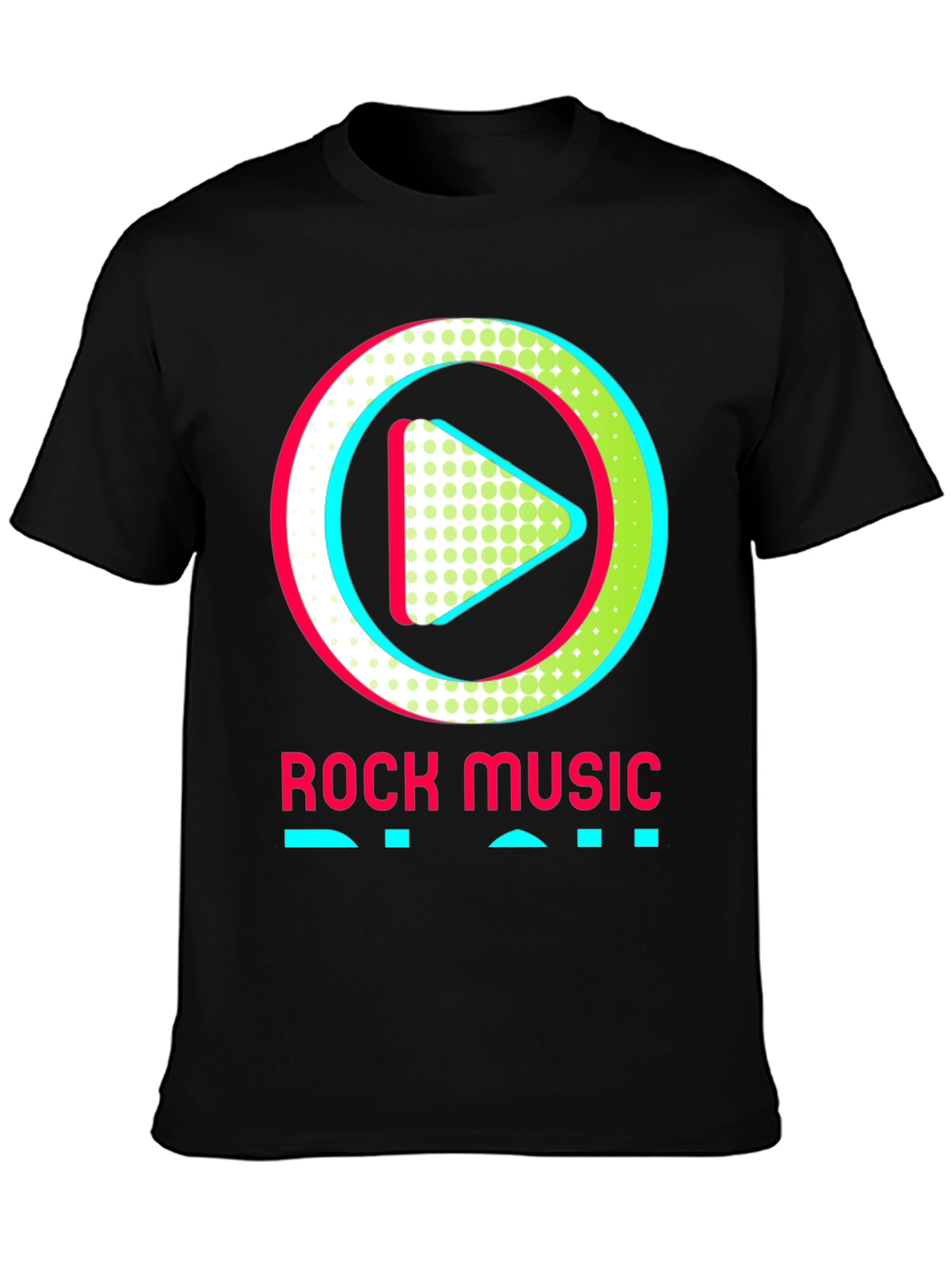 Black Rock Music Graphic Tee - Stylish Music Lover Shirt view 3