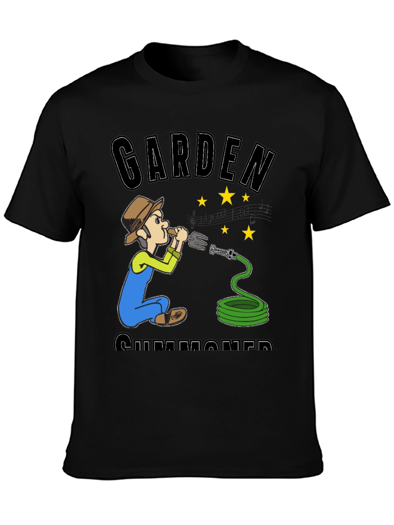 Black Gardener Summoner Graphic Tee - Novelty T-Shirt view 3