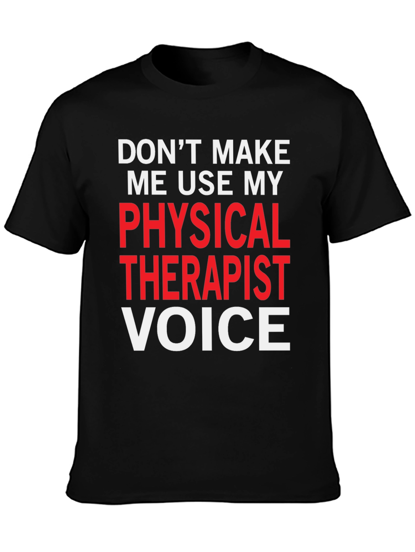 Black Physical Therapist Voice Graphic Tee view 3