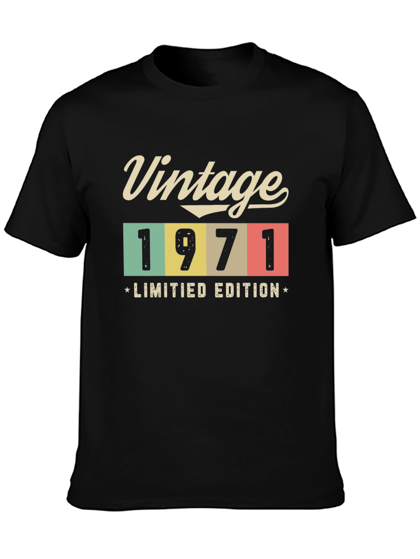 Black Vintage 1971 Limited Edition Graphic Tee view 3