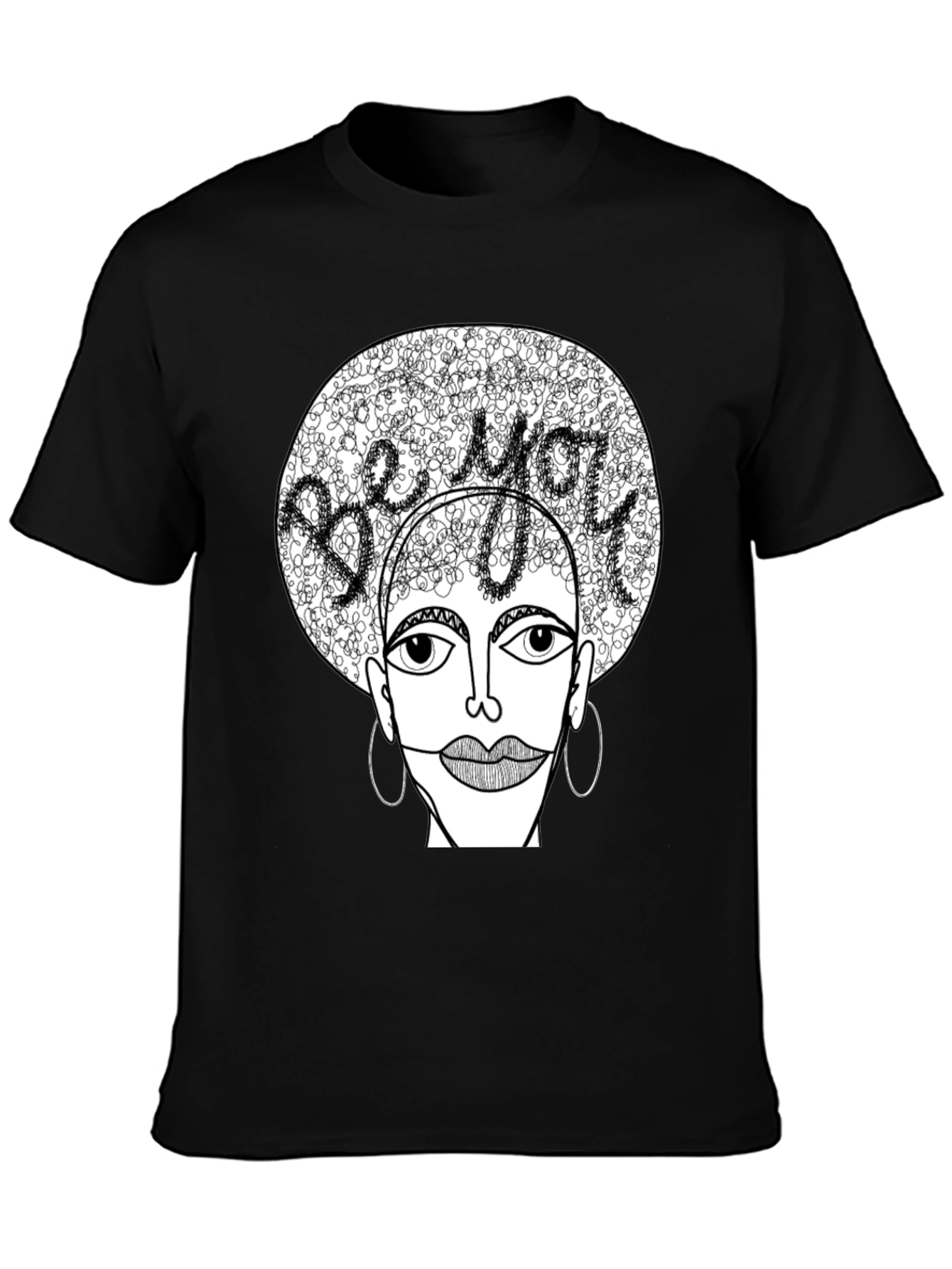 Black Be You Graphic Tee - Unique Artistic Design view 3