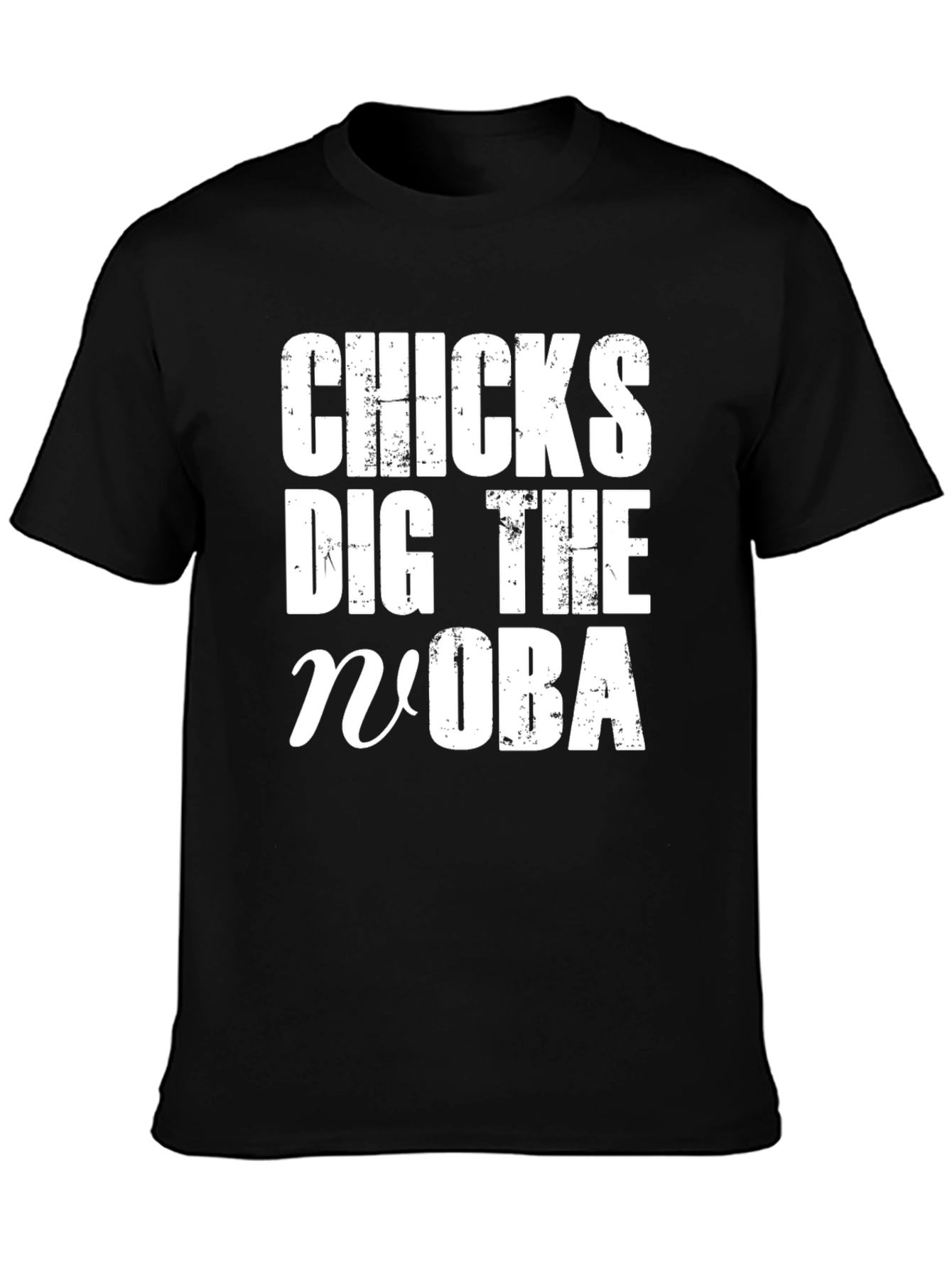 Black Chicks Dig The nUBA T-Shirt - Funny Novelty Tee view 3