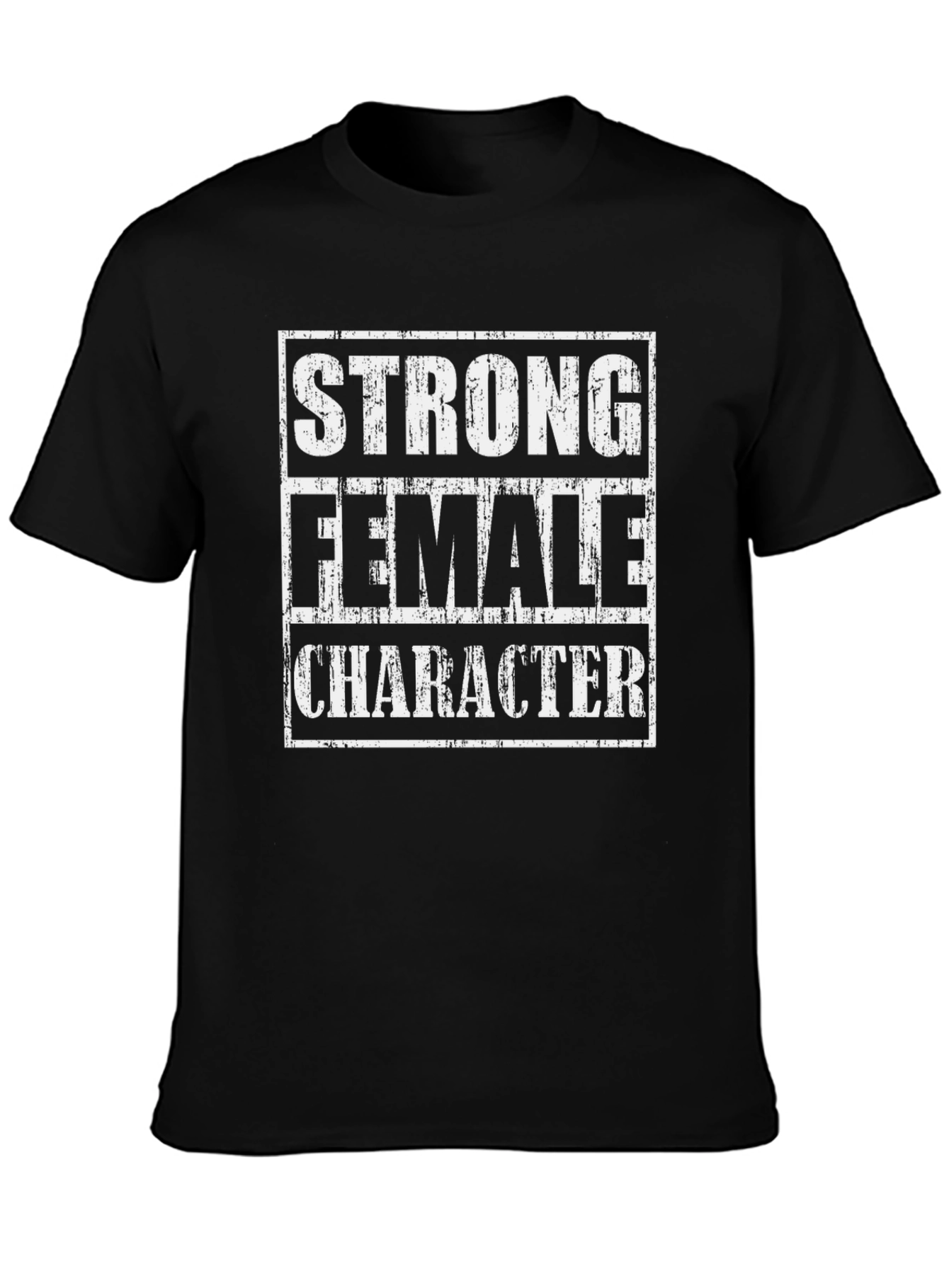 Black Strong Female Character Graphic Tee view 3