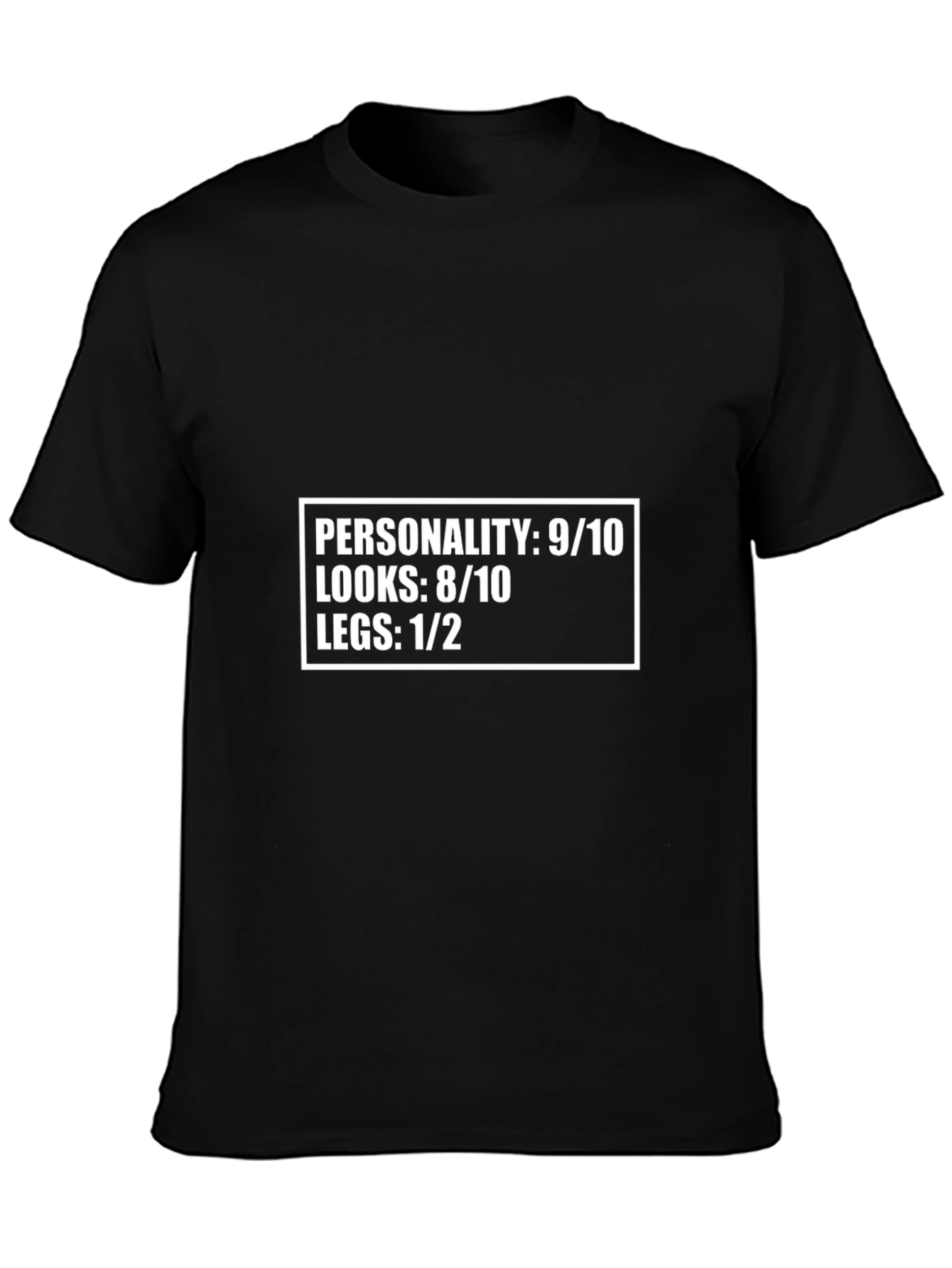 Black Funny Personality Looks Legs Graphic Tee view 3