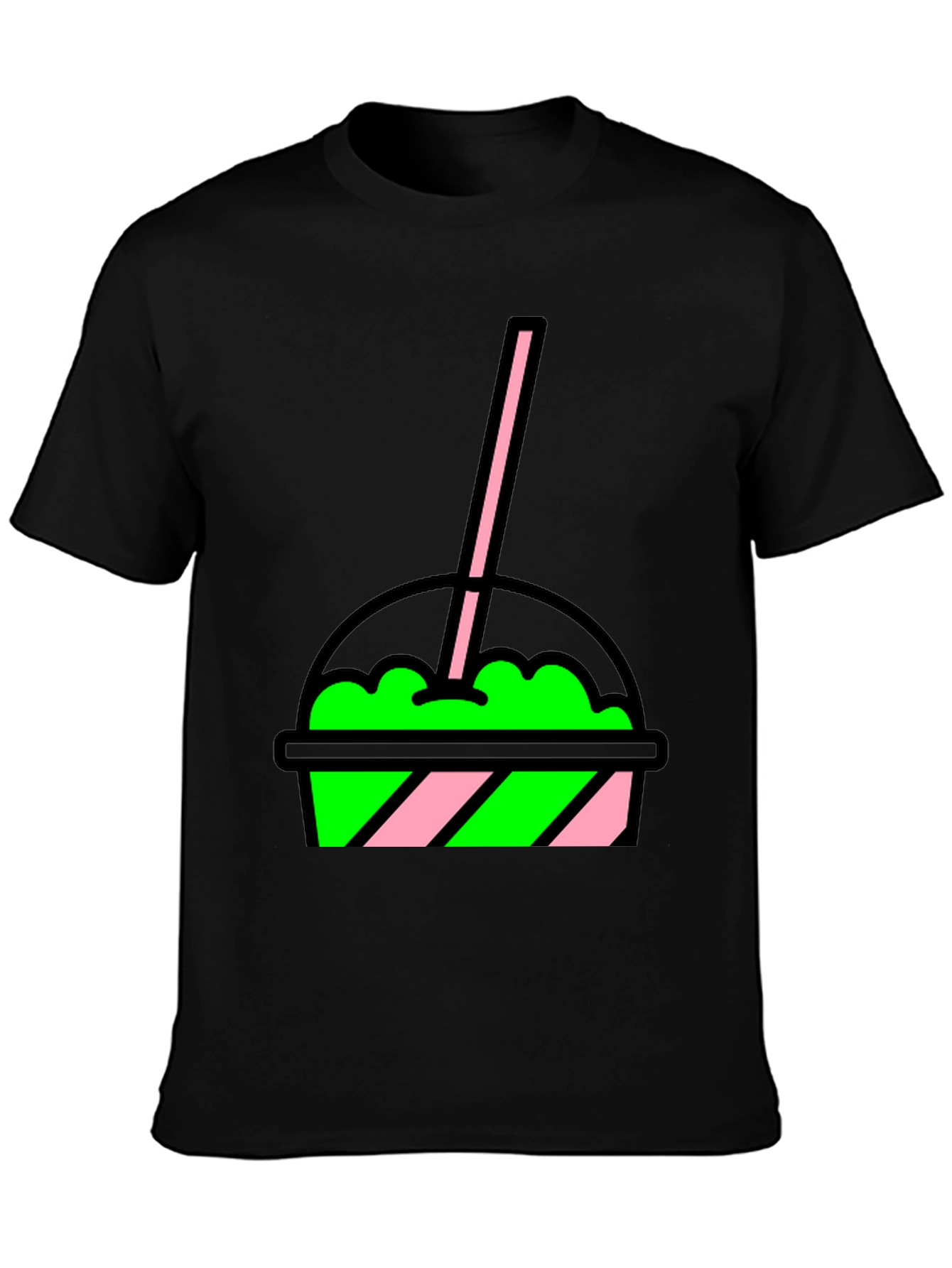 Black Slushie T-Shirt - Fun Drink Graphic Tee view 3