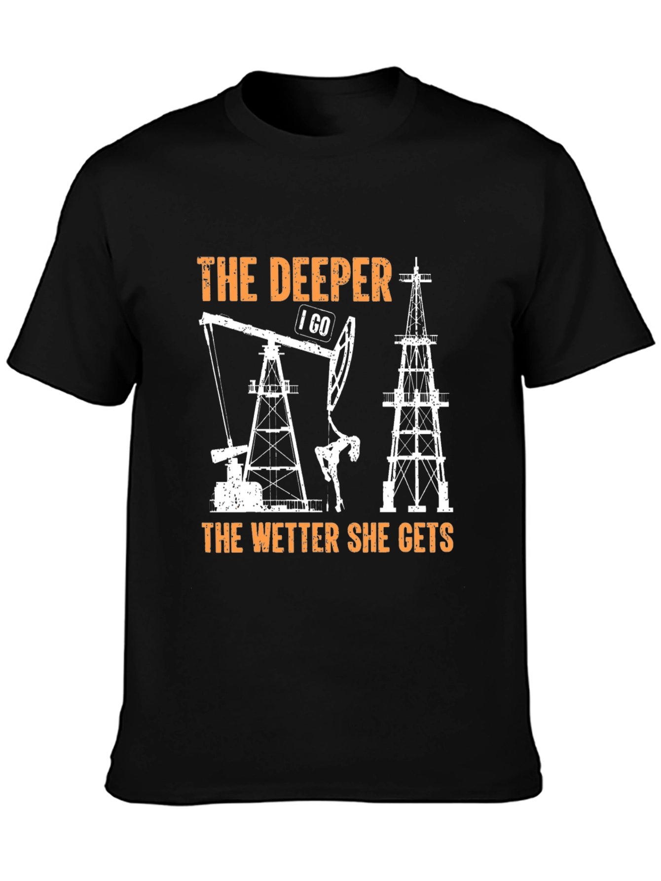 Black The Deeper I Go T-Shirt view 3