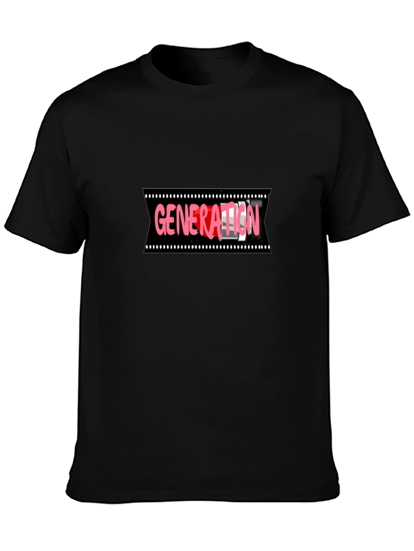Black Generation T-Shirt - Black Crew Neck Tee view 3