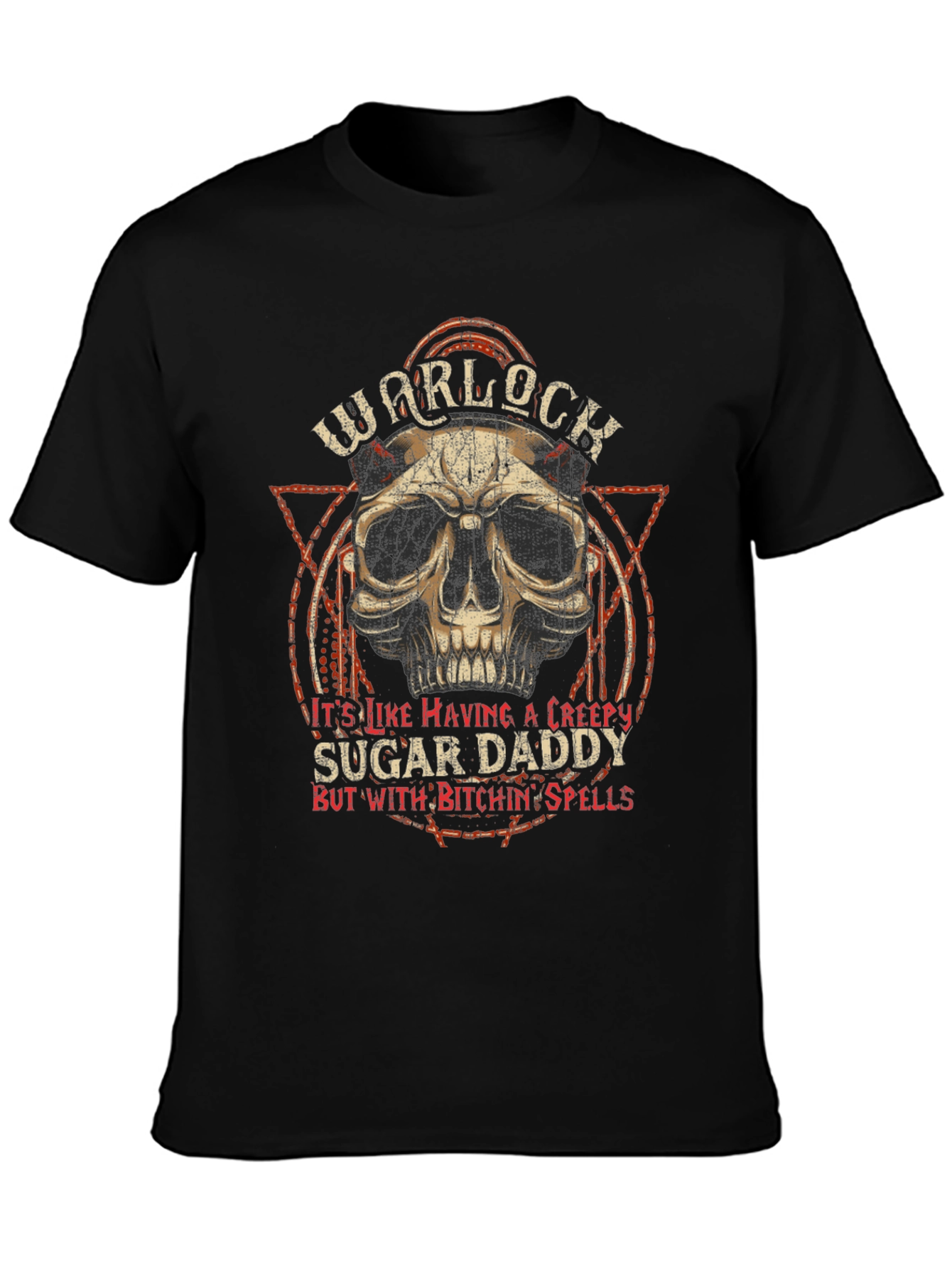 Black Warlock Sugar Daddy Graphic T-Shirt - Black view 3