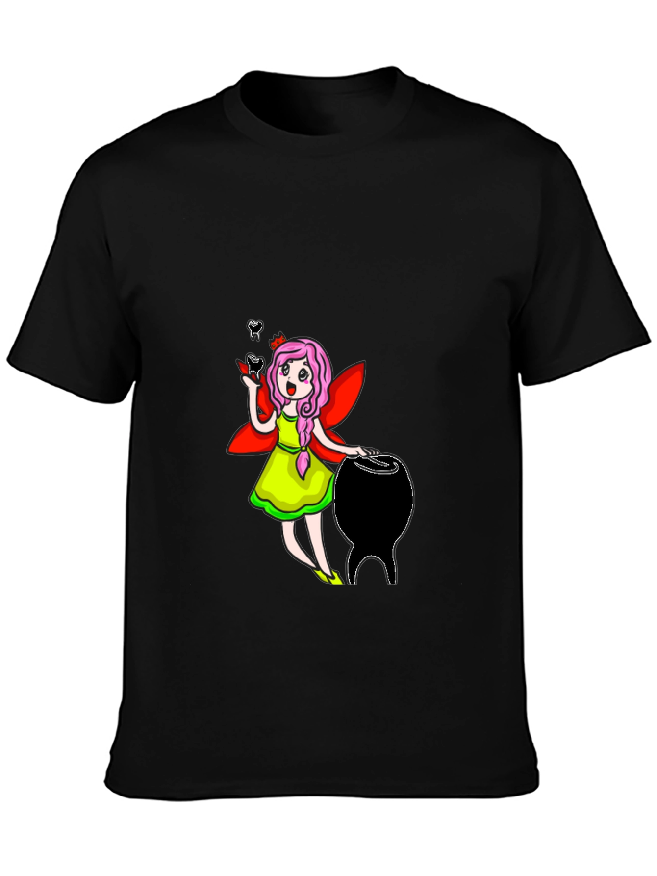 Black Tooth Fairy Graphic T-Shirt view 3