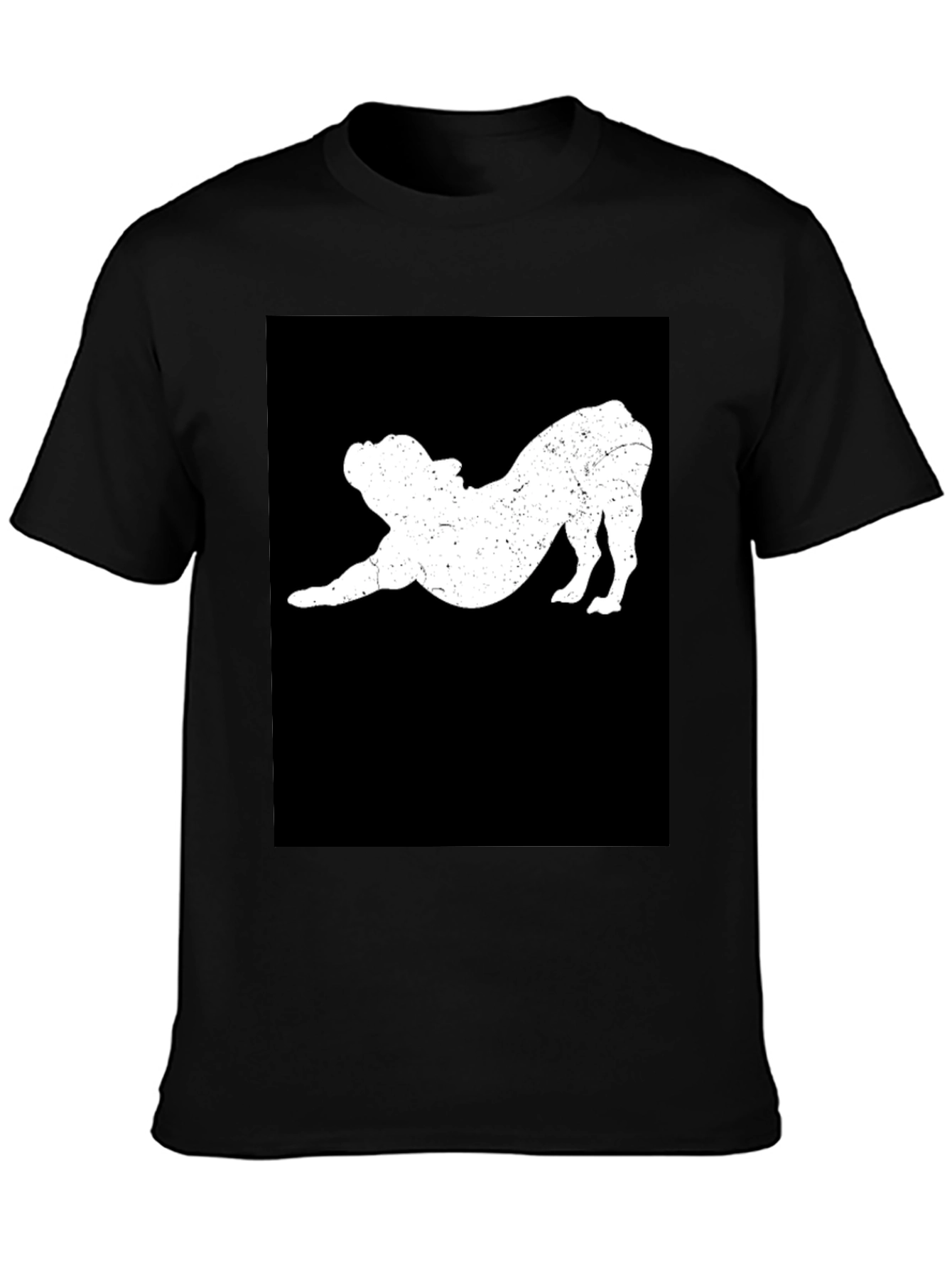 Black Bulldog Stretch Black T-Shirt - Comfort Fit view 3