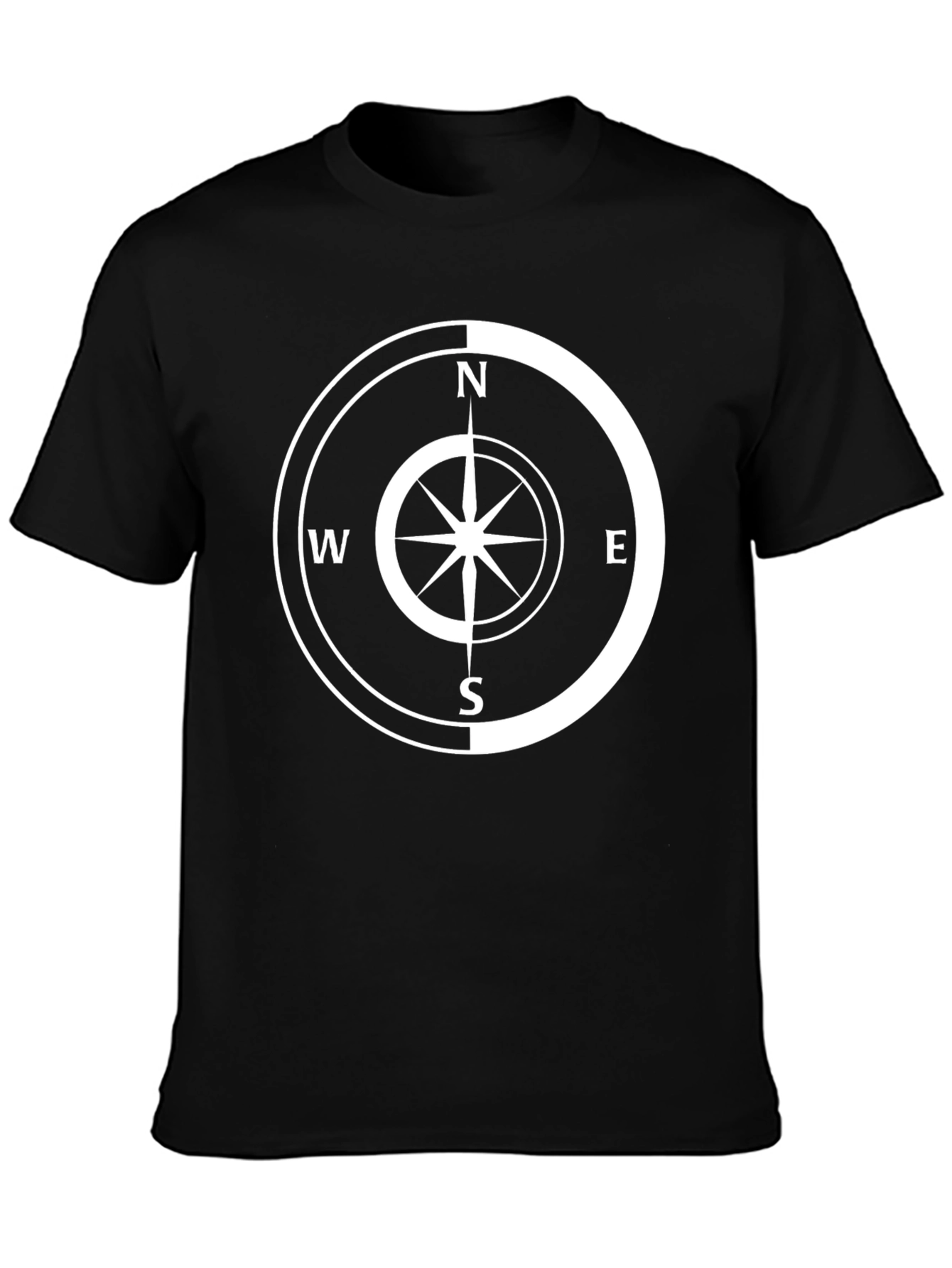 Black Compass Graphic Black T-Shirt - Adventure Ready view 3