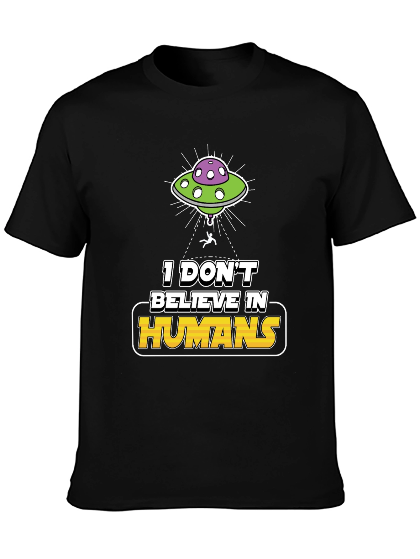 I Don't Believe In Humans Alien Graphic Tee - 3