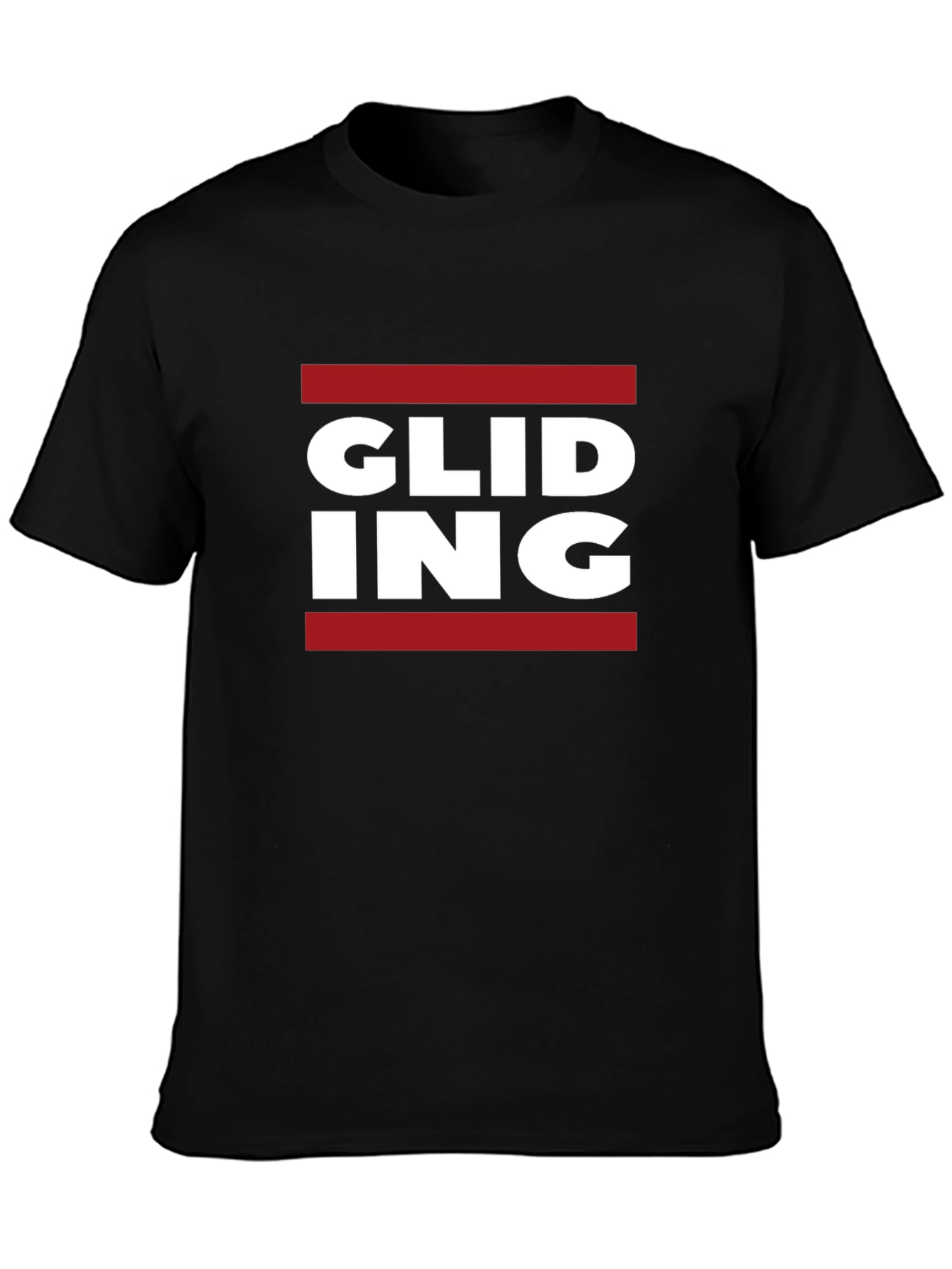 Black Gliding Graphic Tee - Comfort Fit view 3