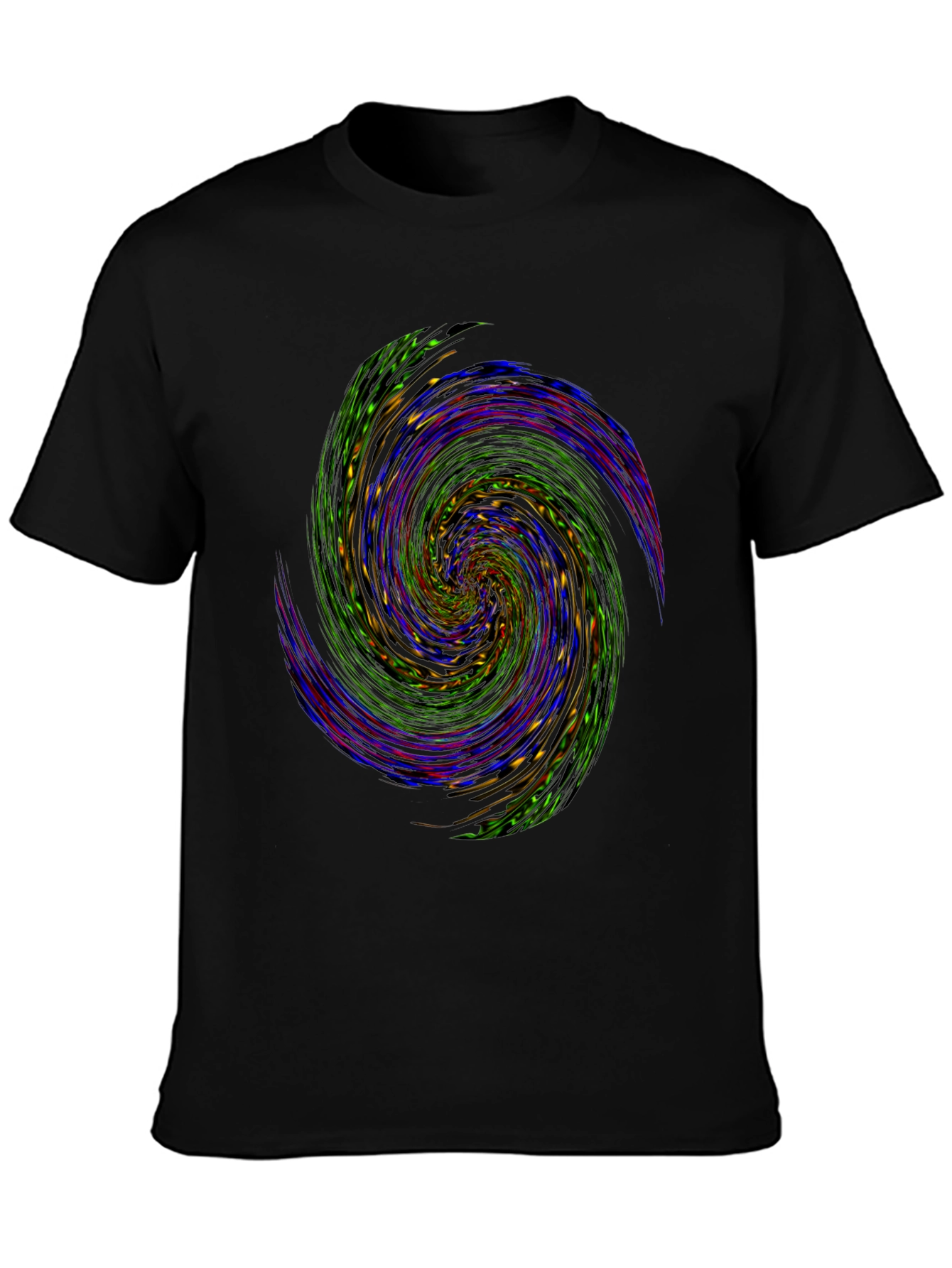 Vortex Spin Graphic Tee - Black Cotton Comfort - 3