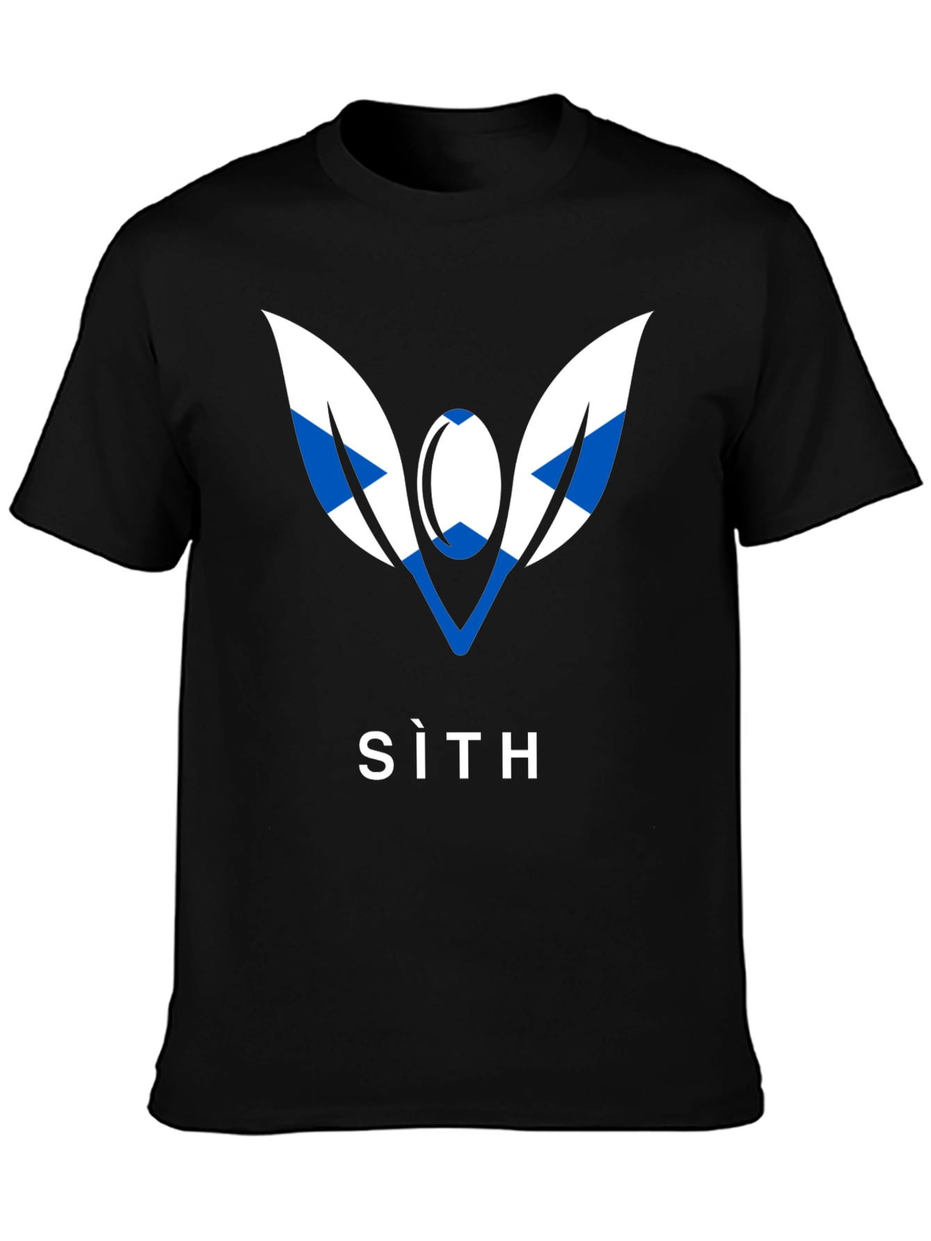 Black SITH Graphic Tee - Black Cotton Blend T-Shirt view 3