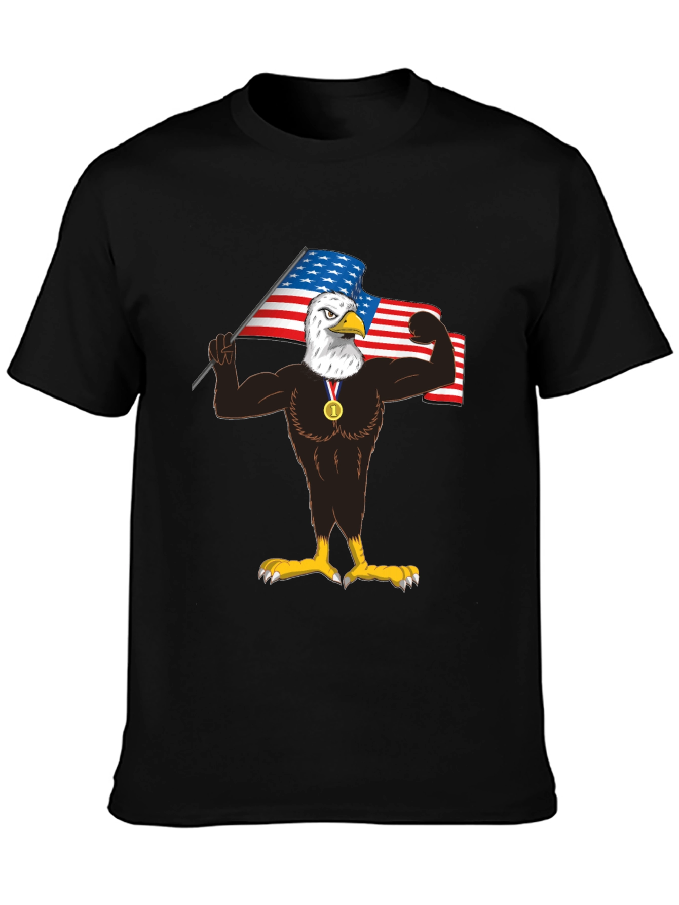 Patriotic Eagle Graphic Tee - USA Pride - 3