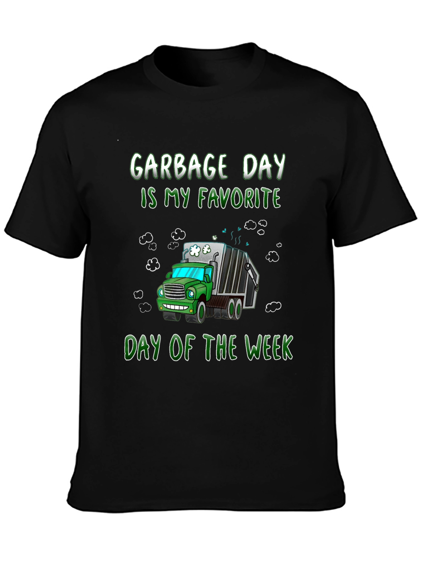 Black Garbage Day T-Shirt: Fun & Unique Graphic Tee view 3