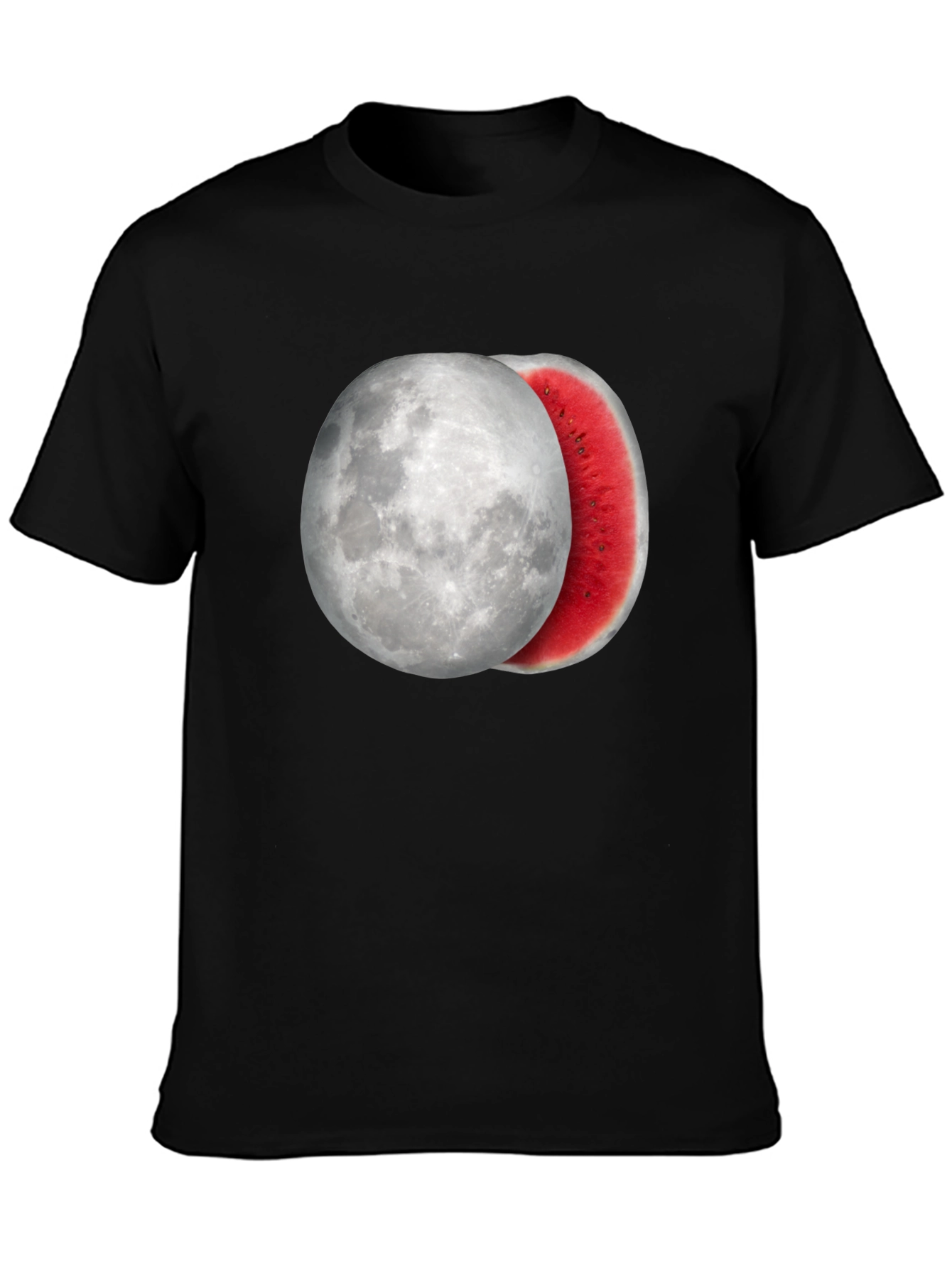 Black Moon Watermelon Graphic Tee - Cool Summer Style view 3