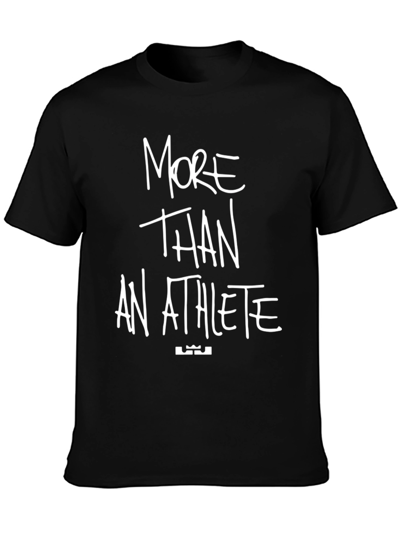 Black More Than An Athlete Black Graphic Tee view 3