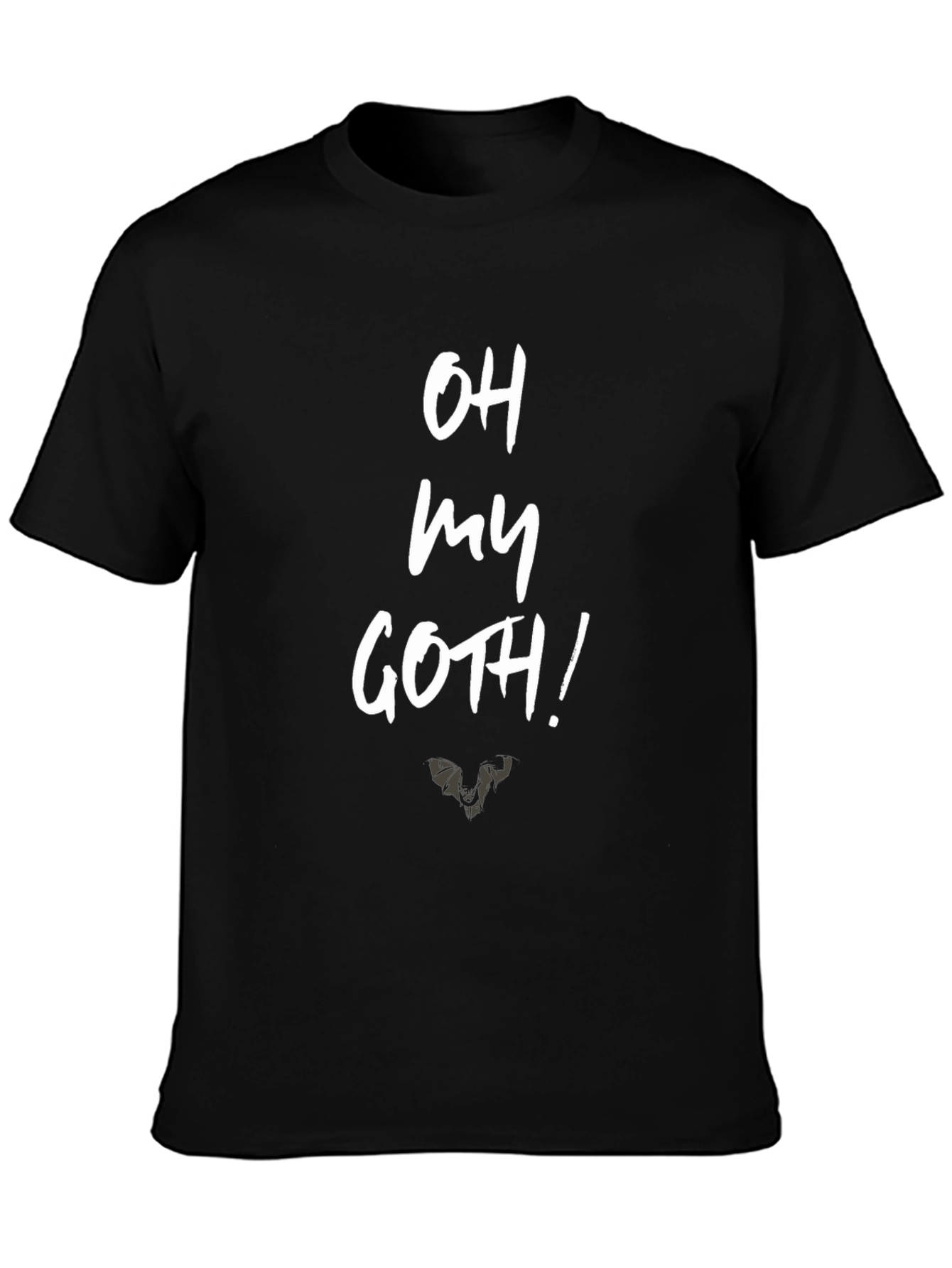 Black Oh My Goth! Graphic Print Black T-Shirt view 3