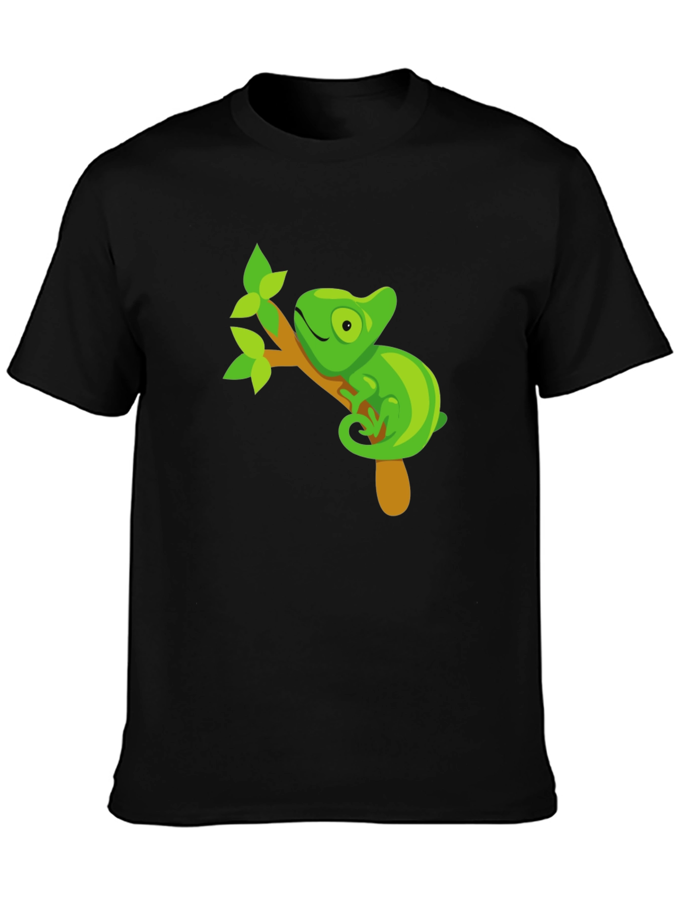 Black Chameleon Graphic T-Shirt - Black view 3