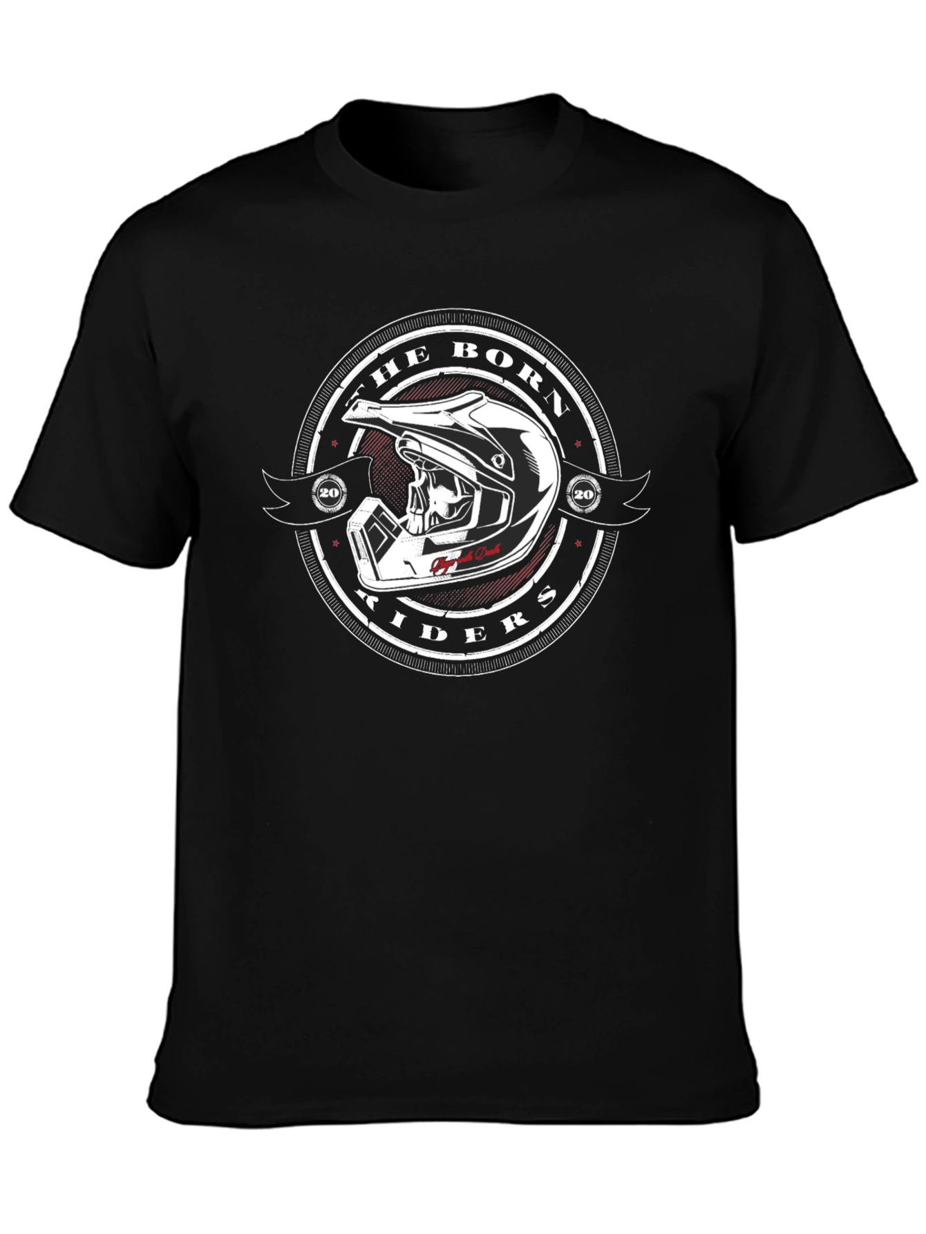 Black The Born Riders Graphic T-Shirt - Casual Black Tee view 3