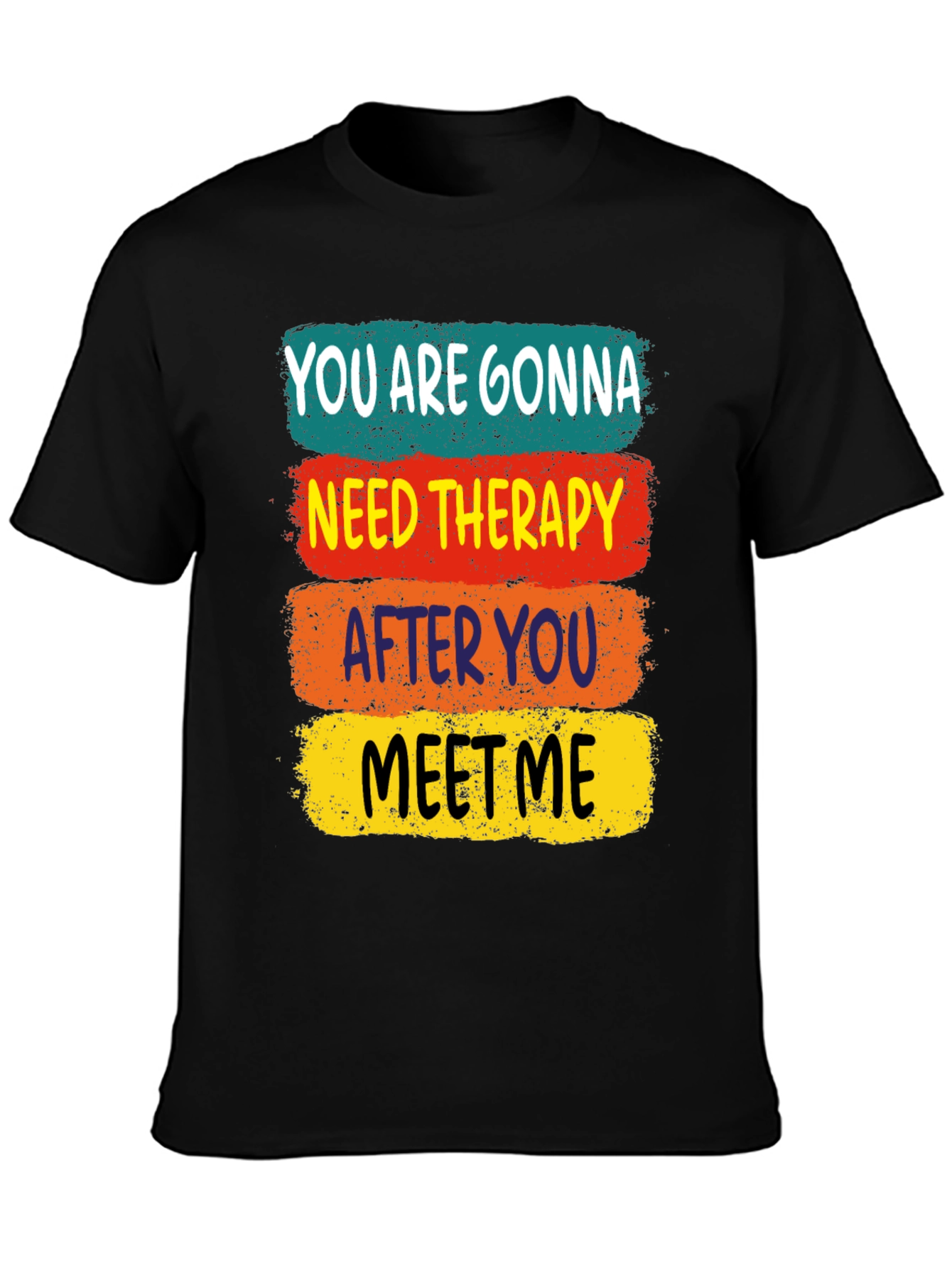 Black Need Therapy T-Shirt view 3