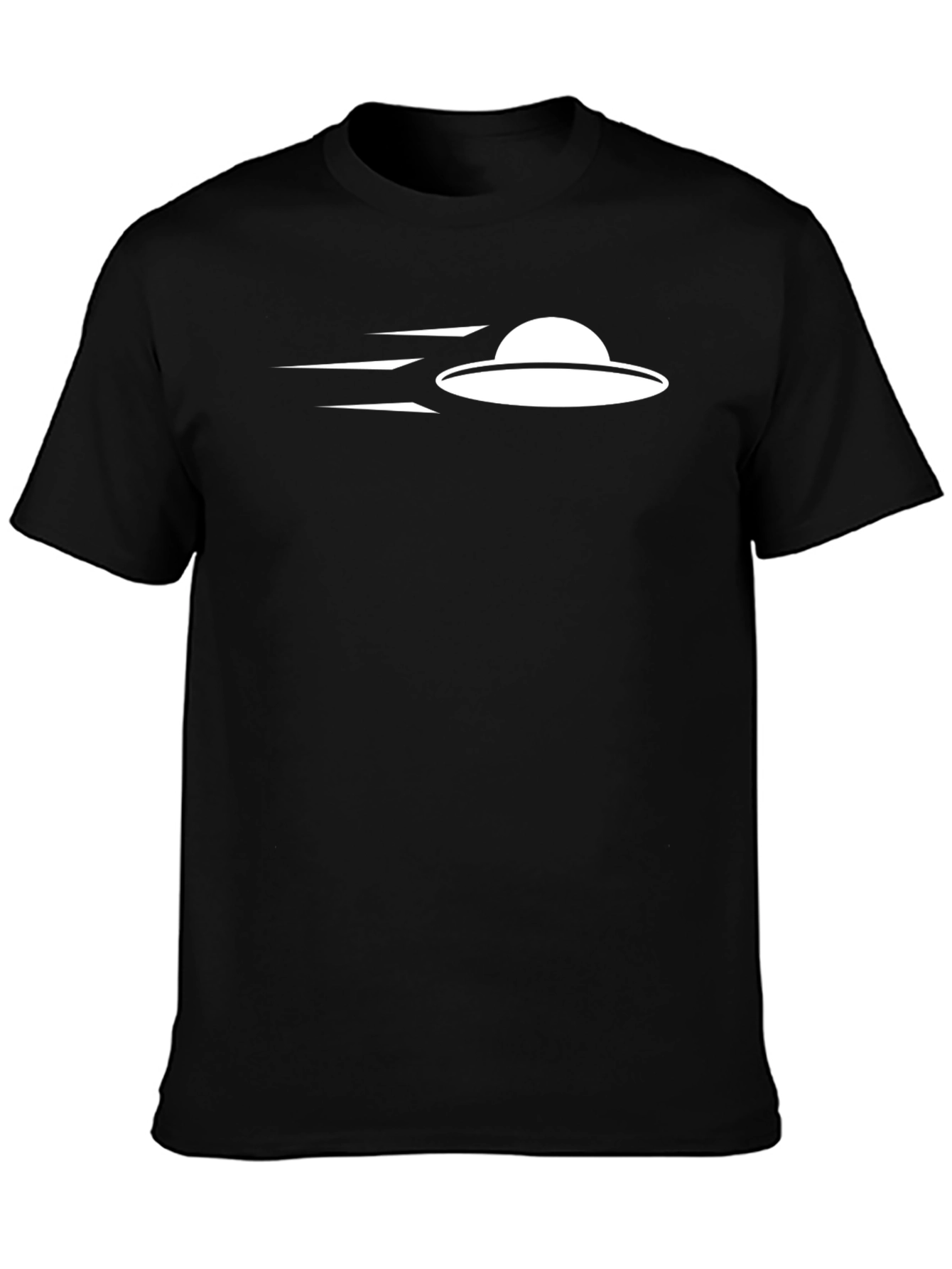 UFO Graphic Tee - Black Cotton T-Shirt - 3
