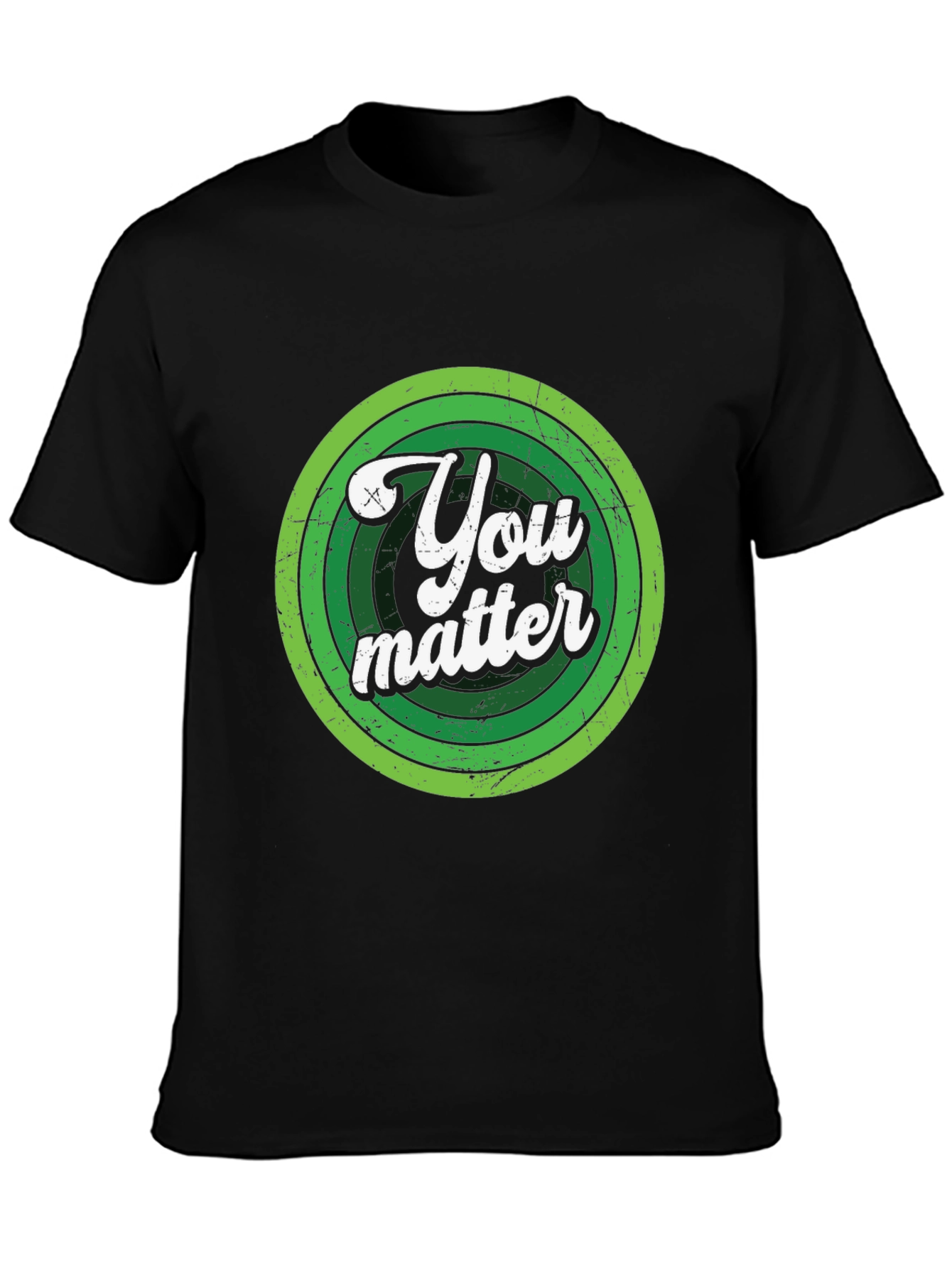 Black You Matter Graphic Tee - Men's Black T-Shirt view 3
