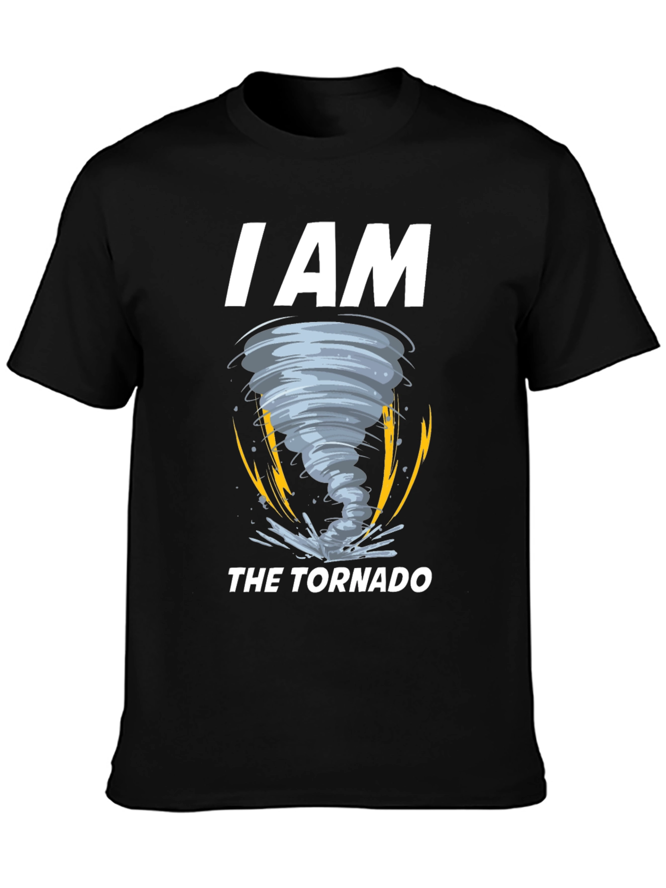 Black I Am The Tornado Graphic T-Shirt view 3