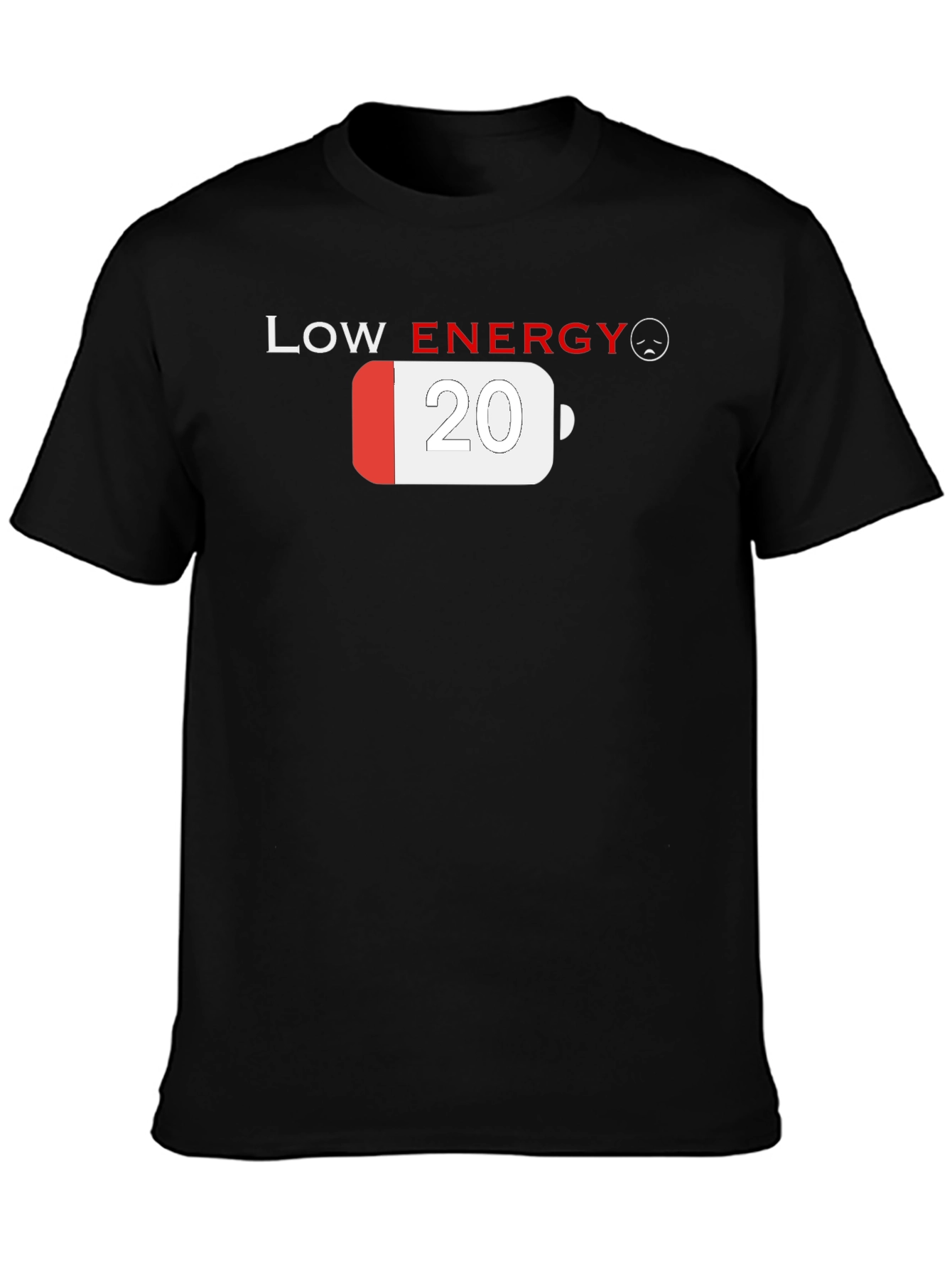 Black Low Energy Graphic T-Shirt - 20% Battery Life! view 3
