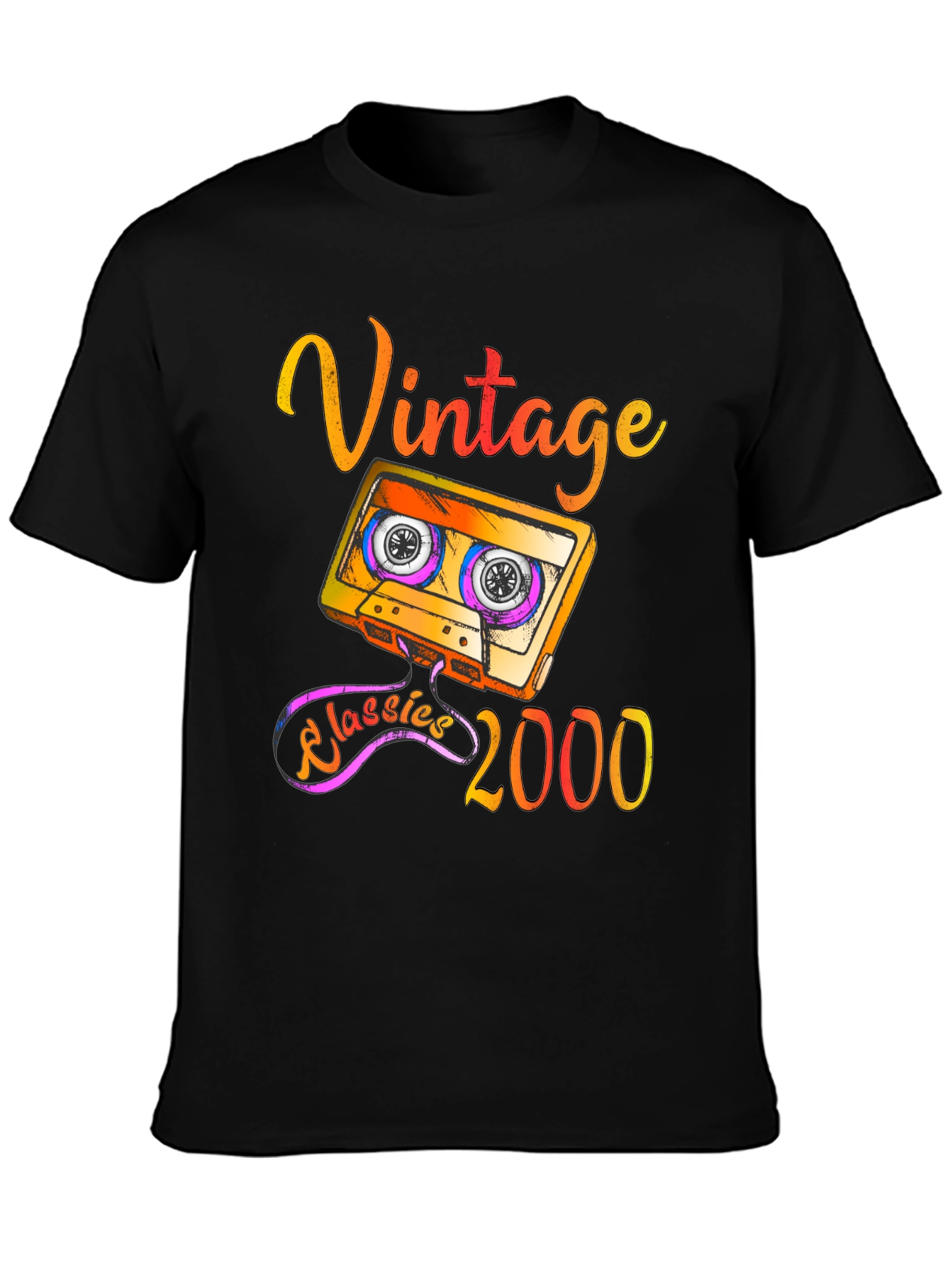 Black Vintage Classics 2000 Graphic Tee view 3
