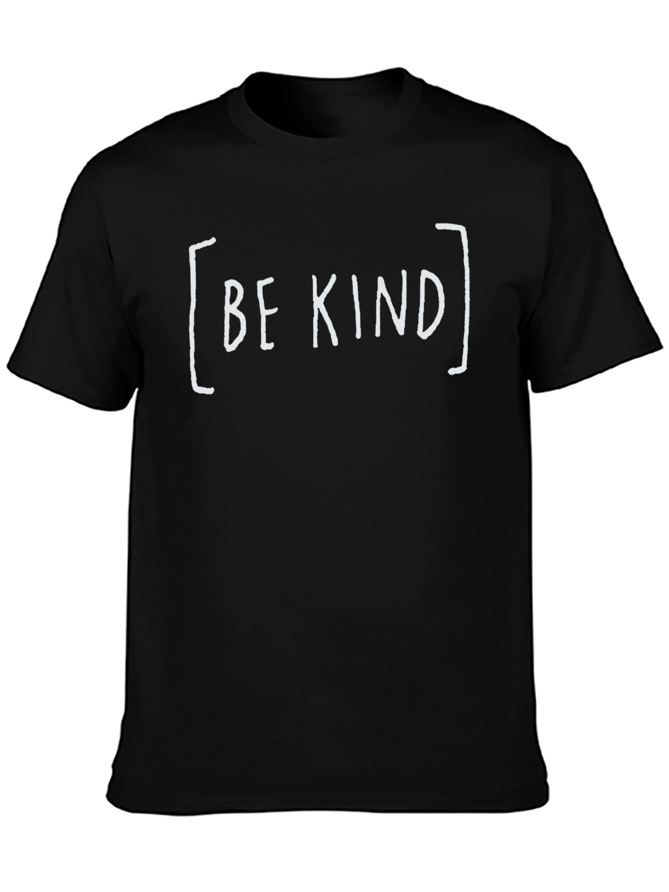 Black Be Kind Graphic Tee - Black Cotton T-Shirt view 3