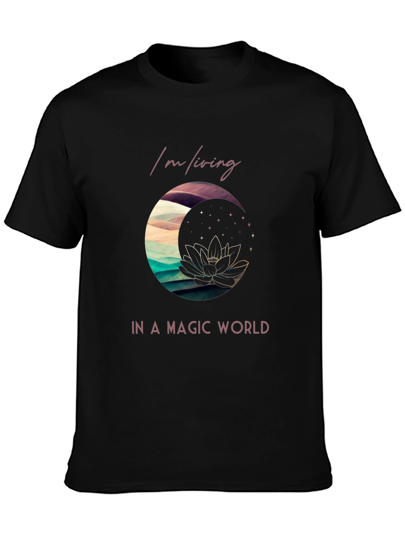 Black Magic World Graphic Tee - Unique Design, Comfy Fit view 3