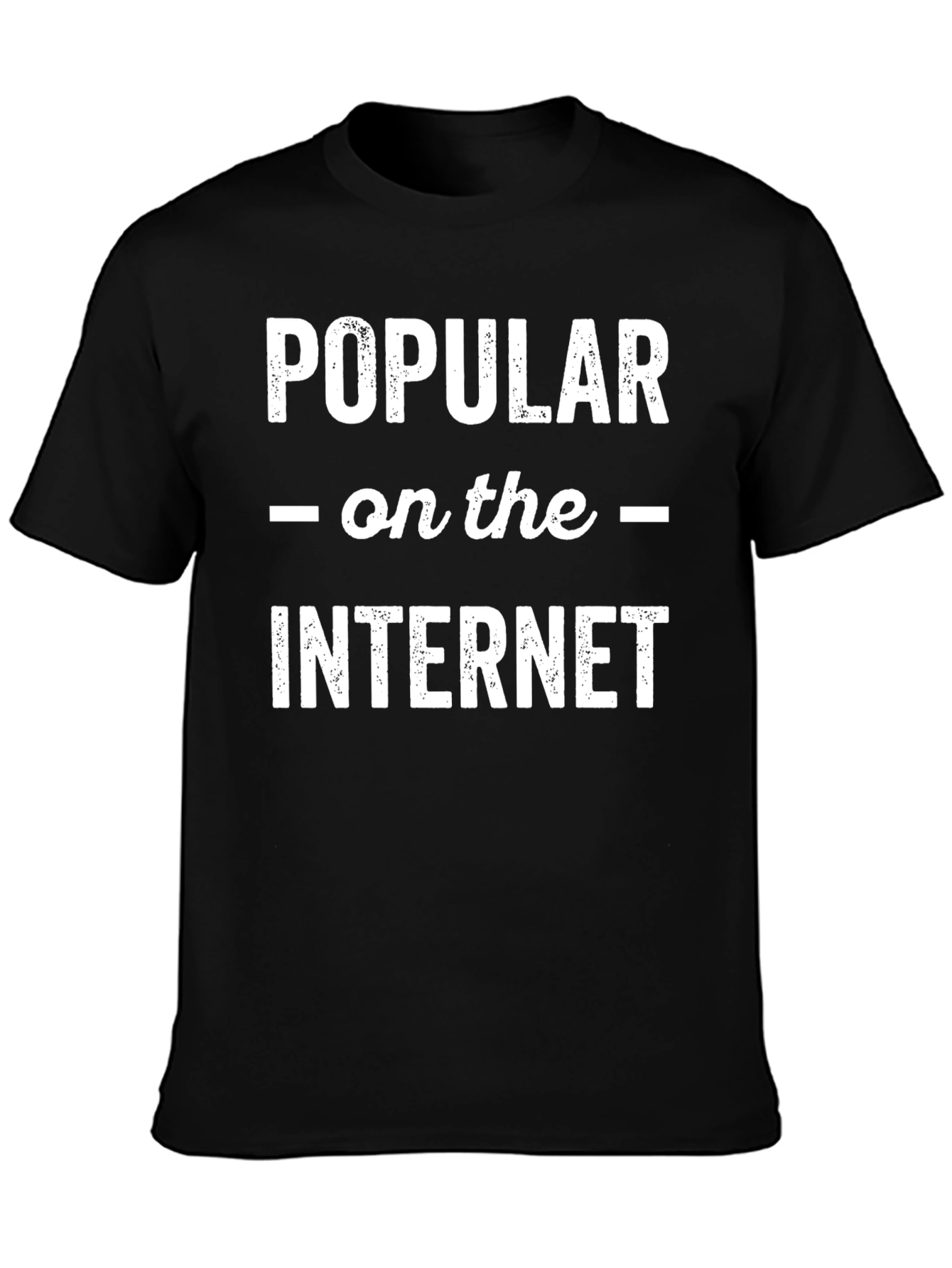 Black Popular on the Internet Graphic Tee view 3