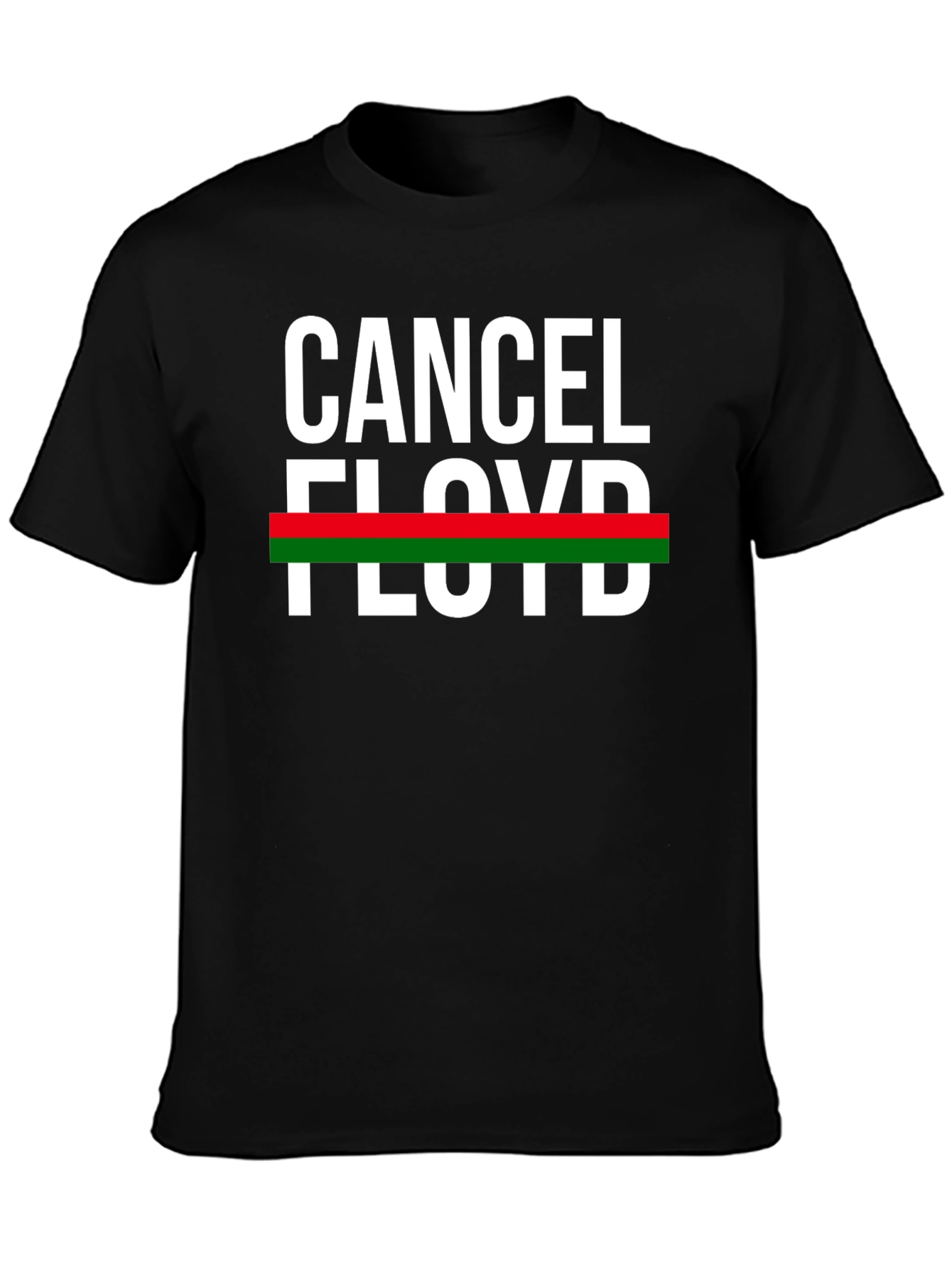 Black Cancel Floyd T-Shirt - Black Graphic Tee view 3
