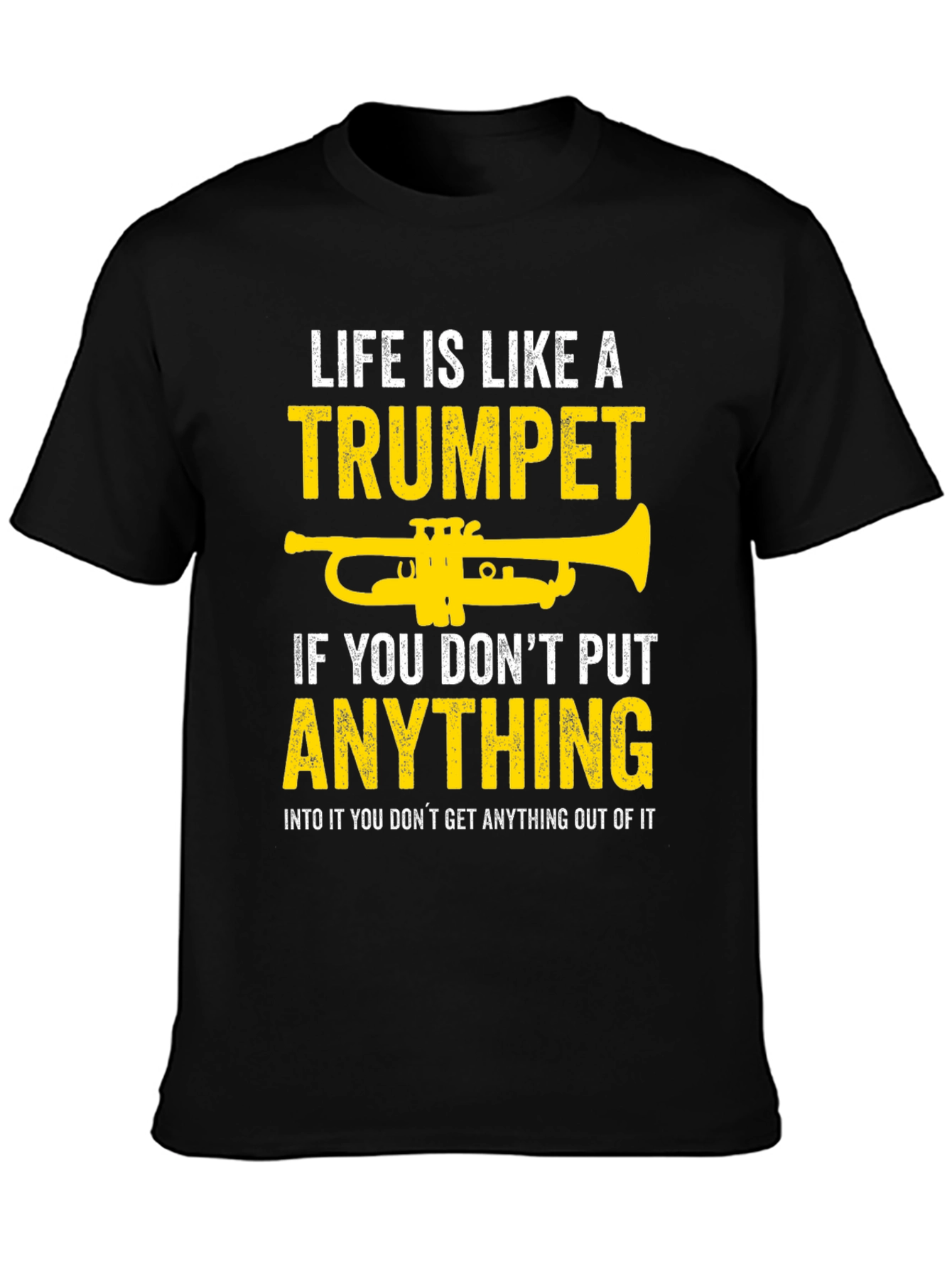 Black Life is Like a Trumpet T-Shirt view 3