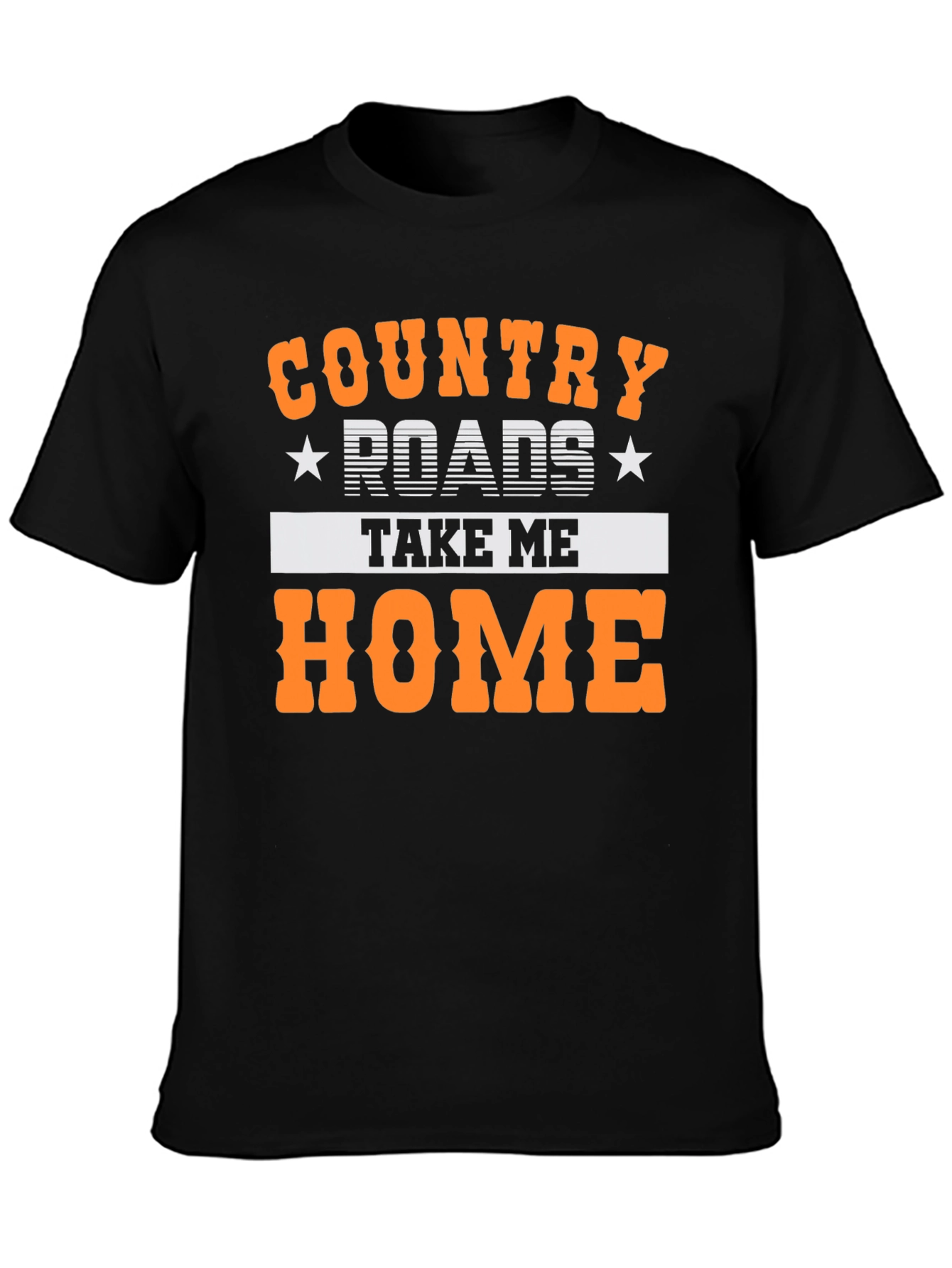 Black Country Roads Take Me Home T-Shirt view 3