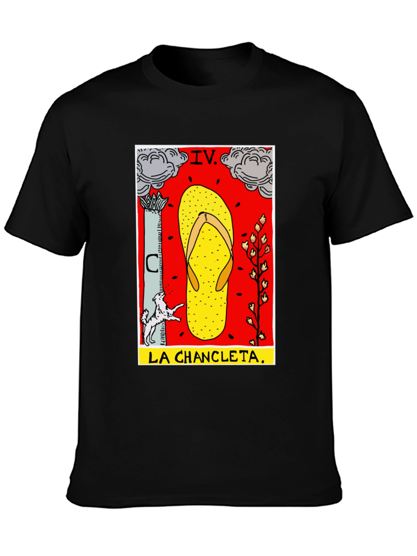 Black La Chanclata Graphic Tee view 3