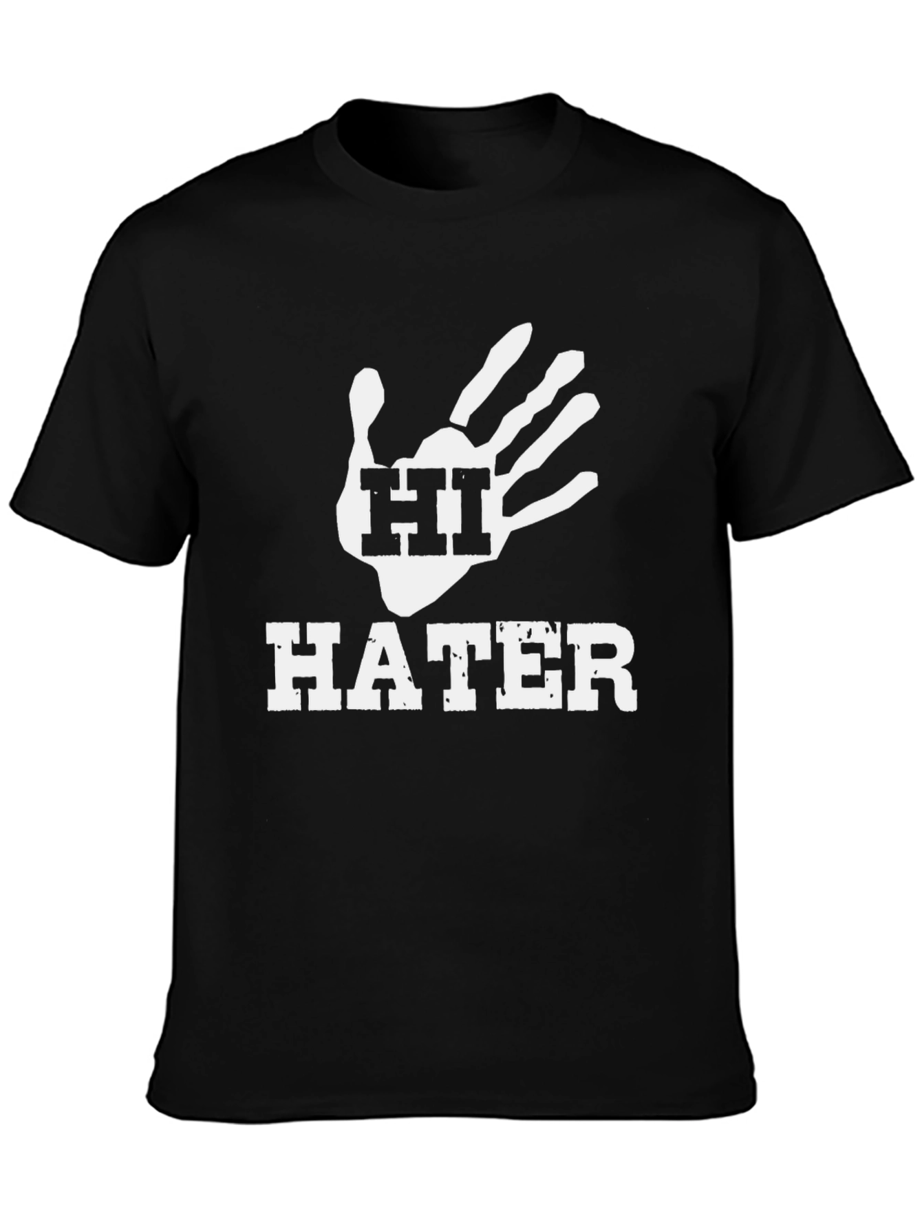 Black Hi Hater Graphic Tee - Black T-Shirt view 3