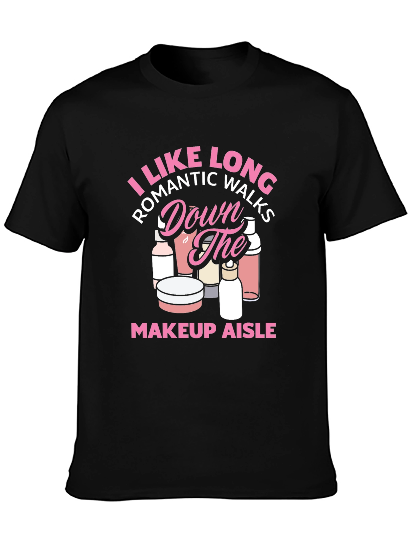 Black Makeup Aisle Romantic Walks T-Shirt view 3