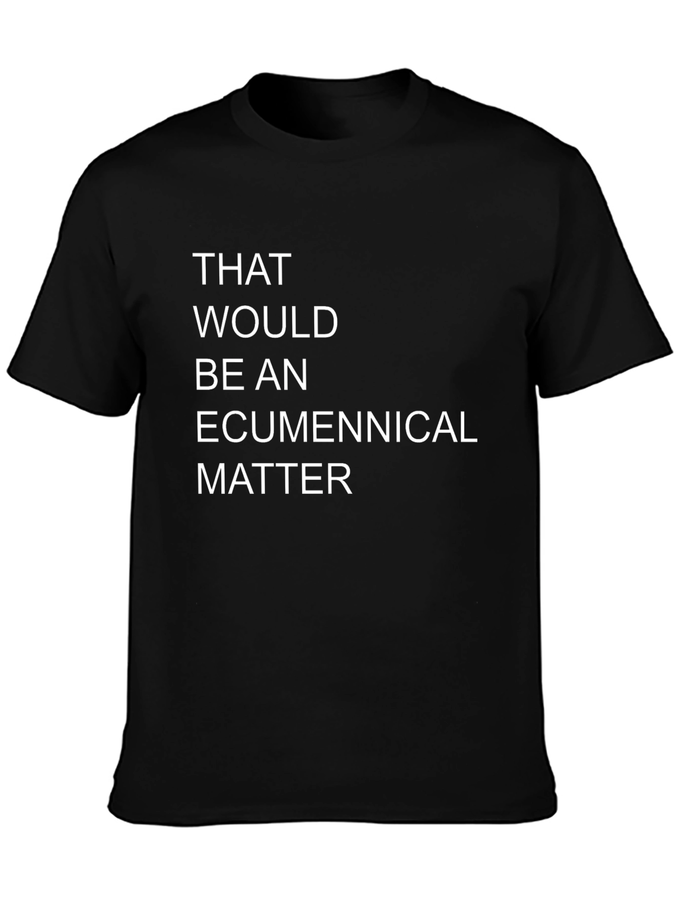 Black Ecumenical Matter T-Shirt, Black, Unisex view 3