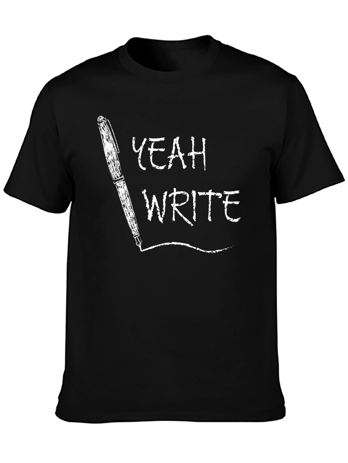 Black Yeah Write! Black Graphic Tee view 3