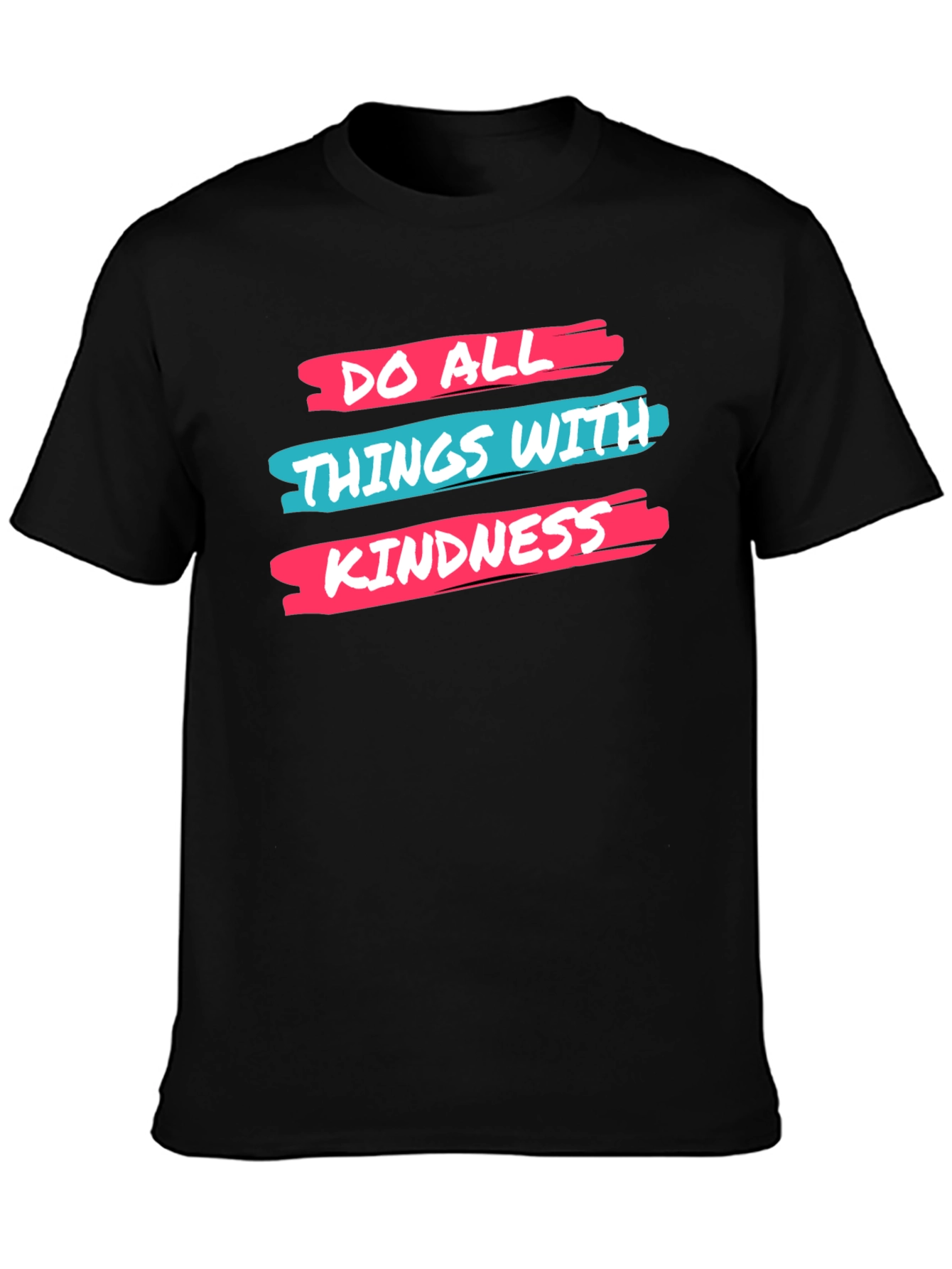 Black Kindness Graphic Tee - Positive Message Shirt view 3